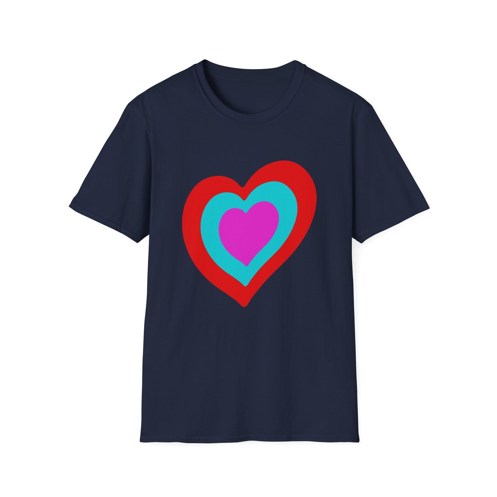 Eurovision Heart Unisex Softstyle T-shirt