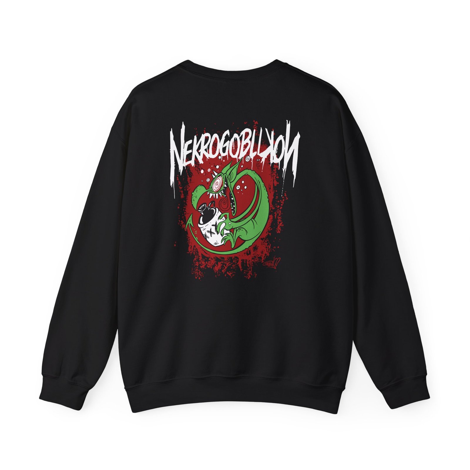 Nekrogoblikon Drunk Goblin Unisex Heavy Blend™ Crewneck Sweatshirt