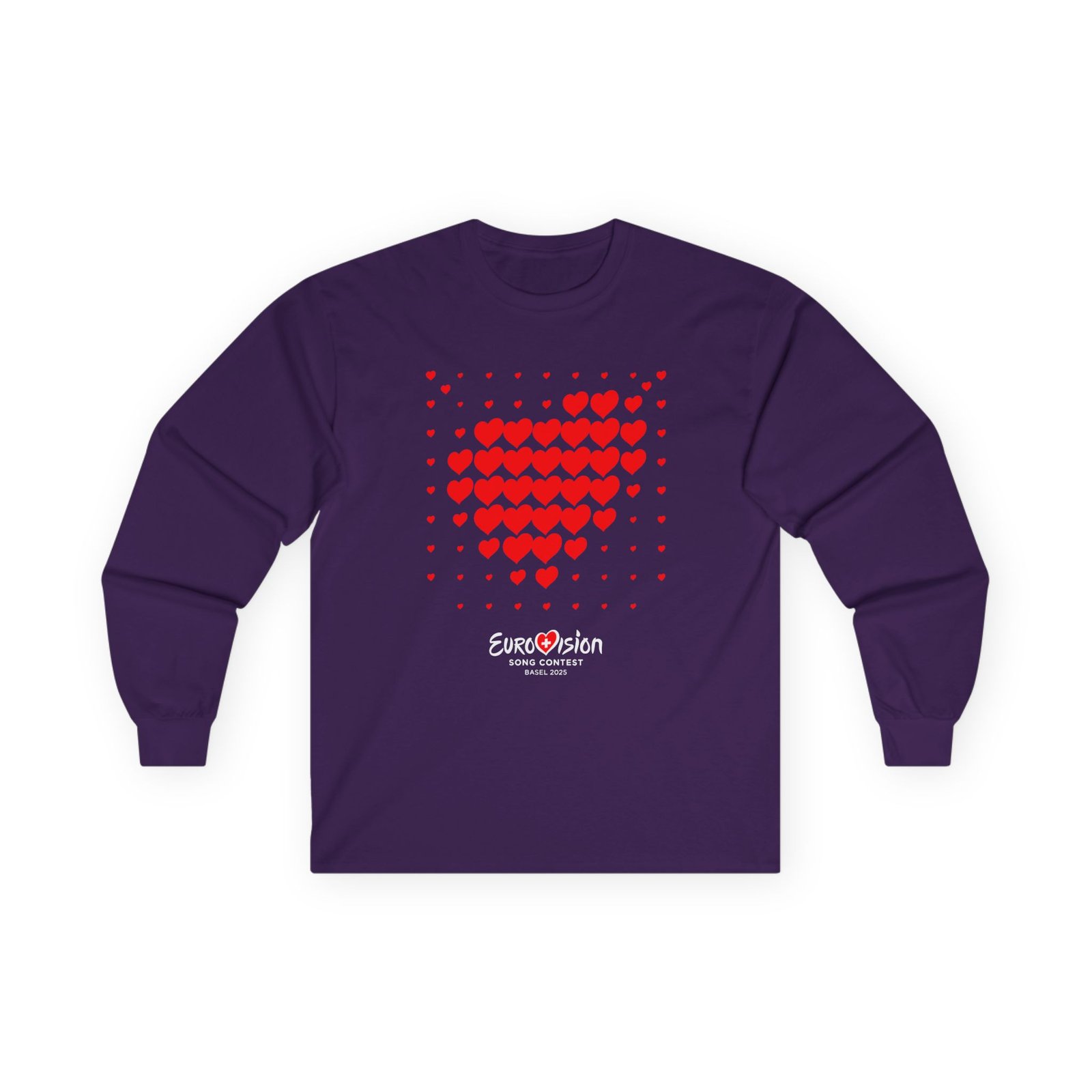 Eurovision Red Heart Unisex Ultra Cotton Long Sleeve Tee
