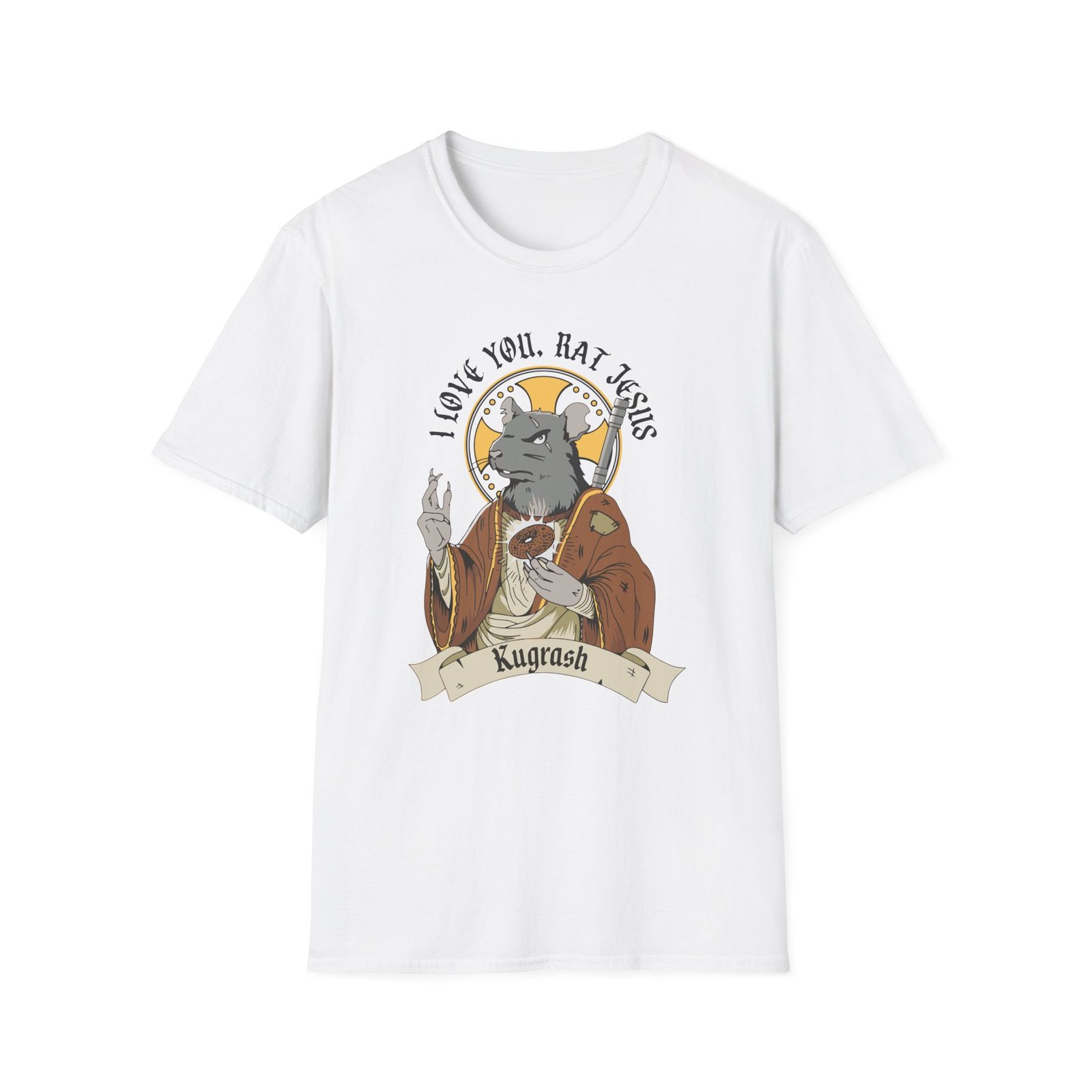 Dropout Rat Jesus Unisex Softstyle T-Shirt