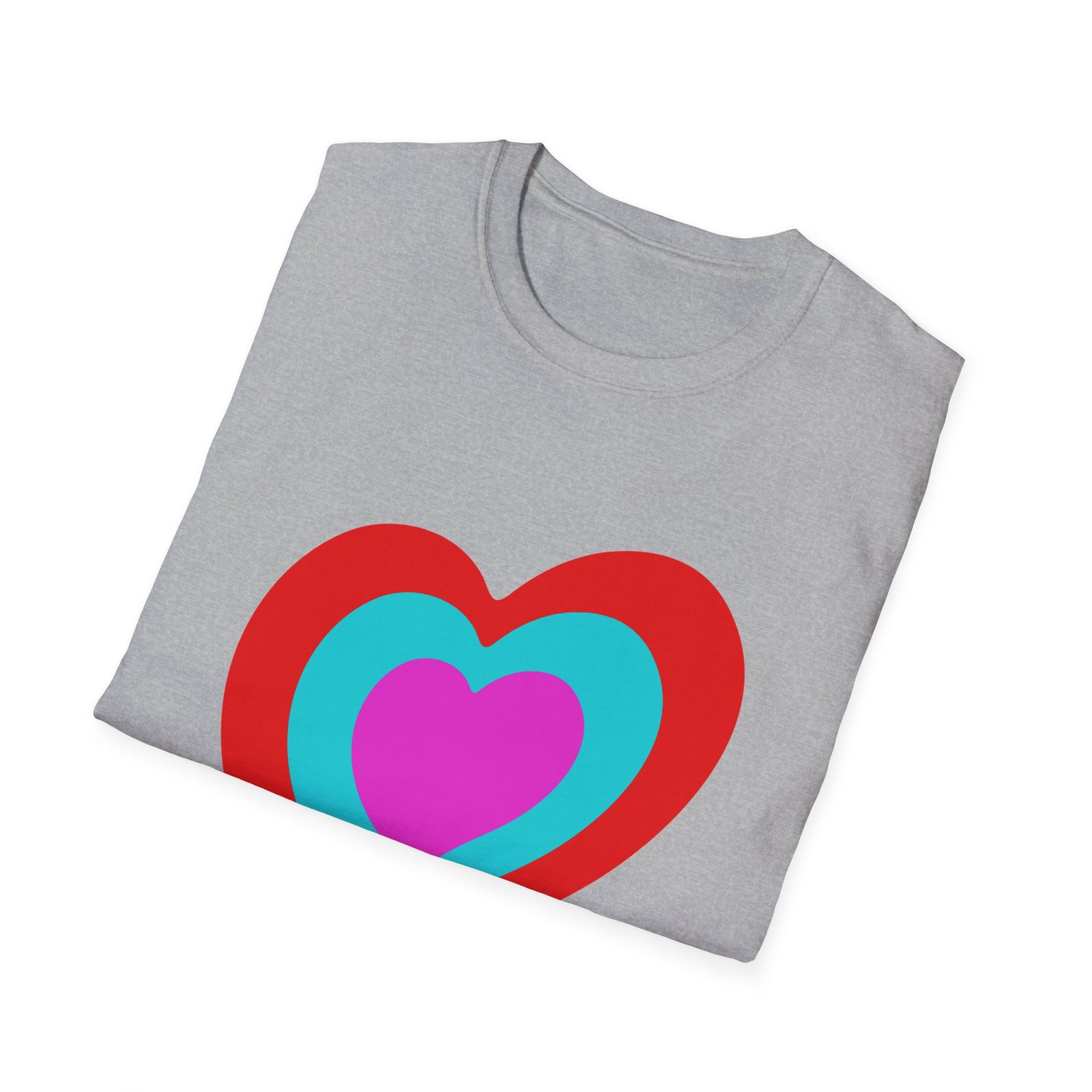 Eurovision Heart Unisex Softstyle T-shirt