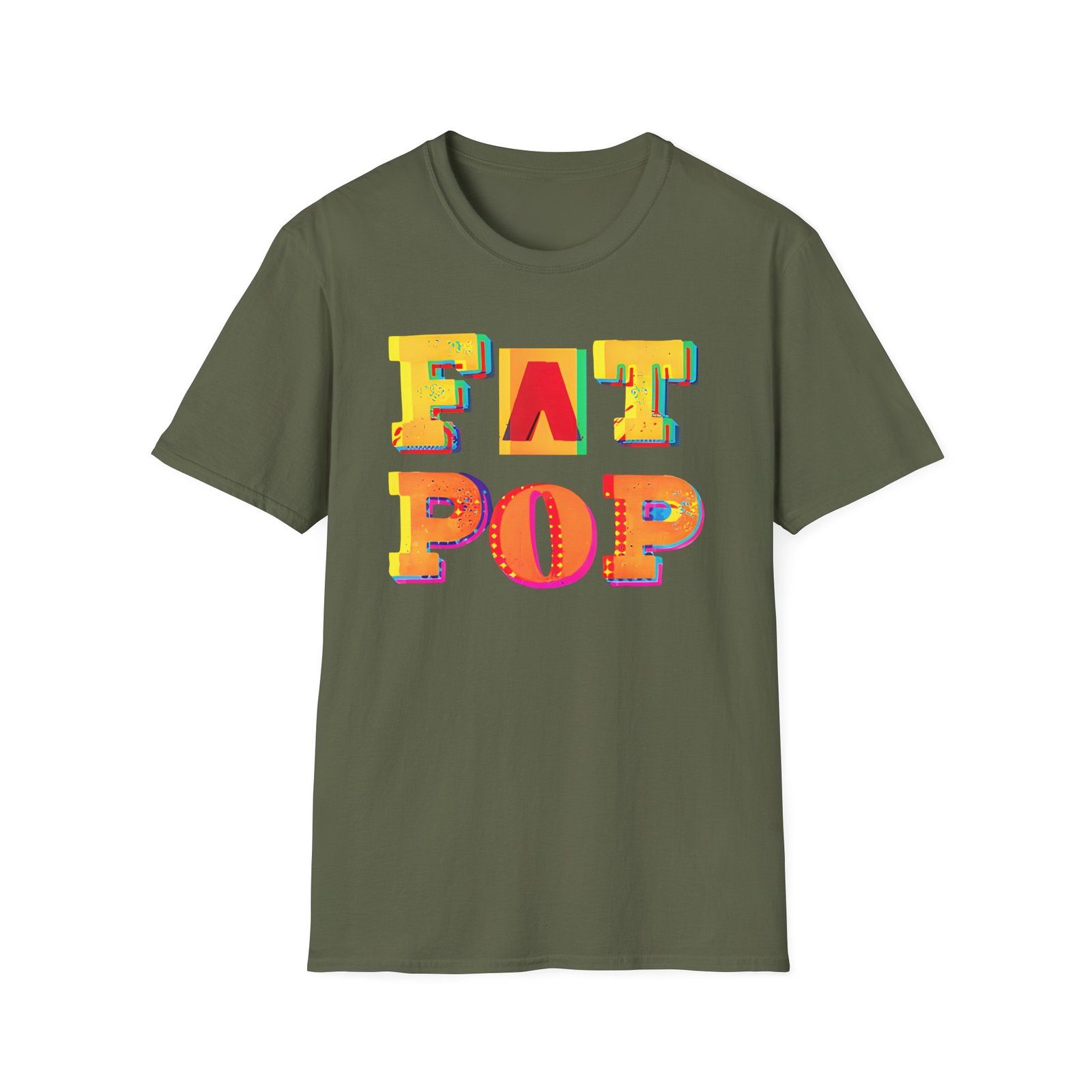 PWL Fat Pop Logo Unisex Softstyle T-Shirt