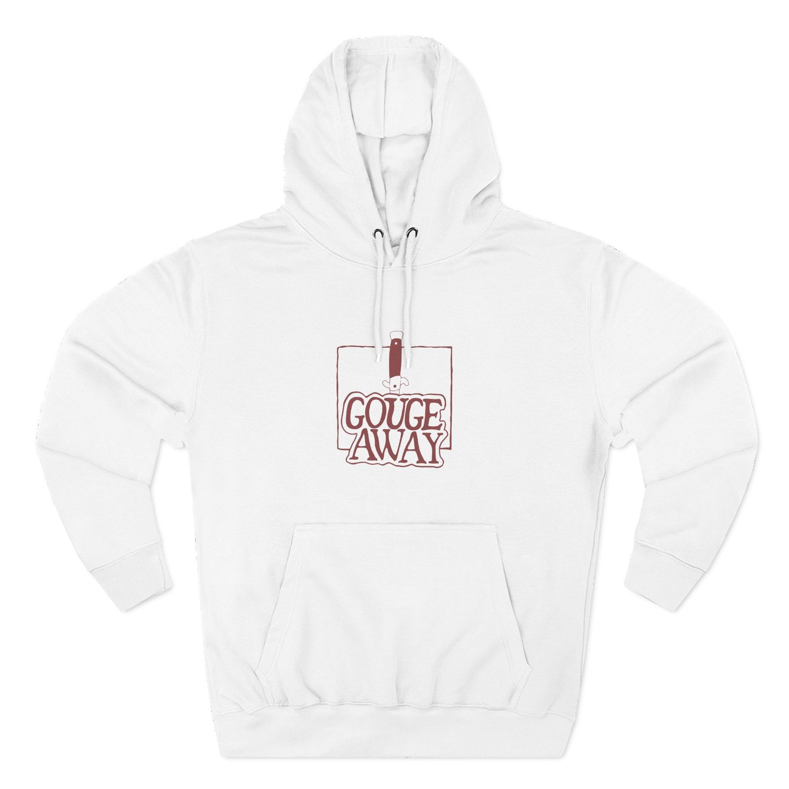 Gouge Away Knife Three-panel Fleece Hoodie