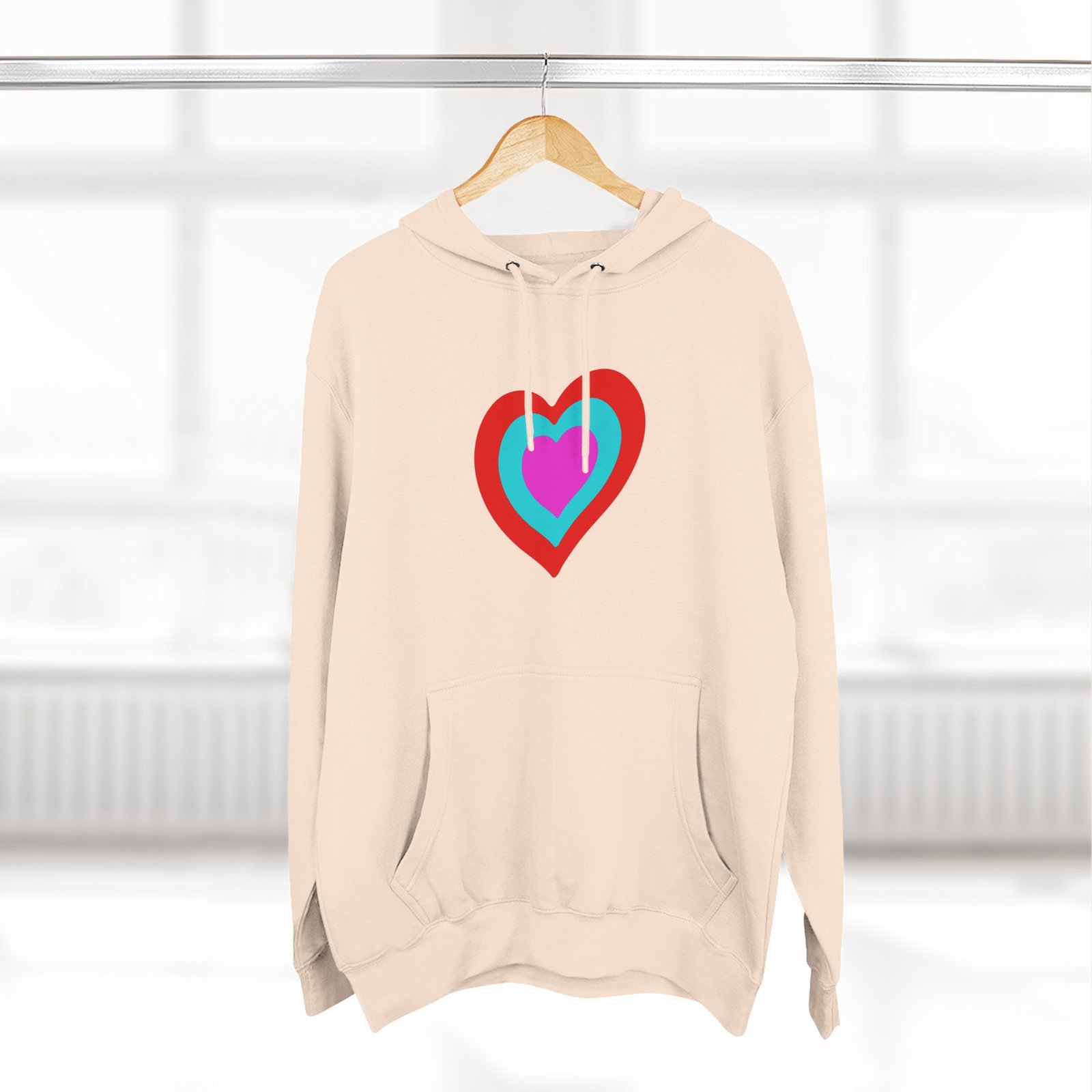 Eurovision Heart Three-panel Fleece Hoodie