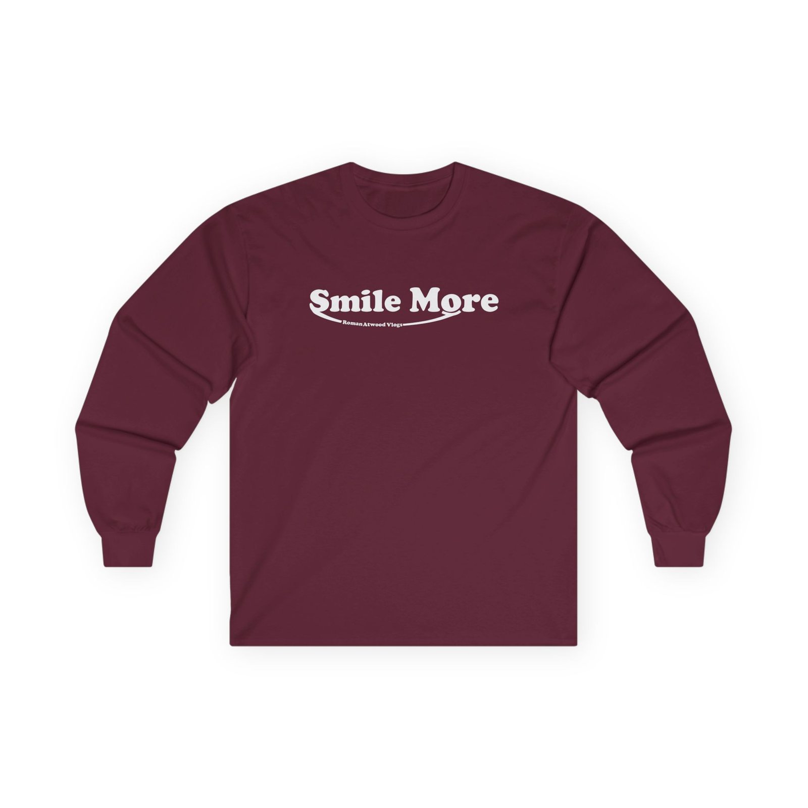 Roman Atwood Smile More Unisex Ultra Cotton Long Sleeve Tee