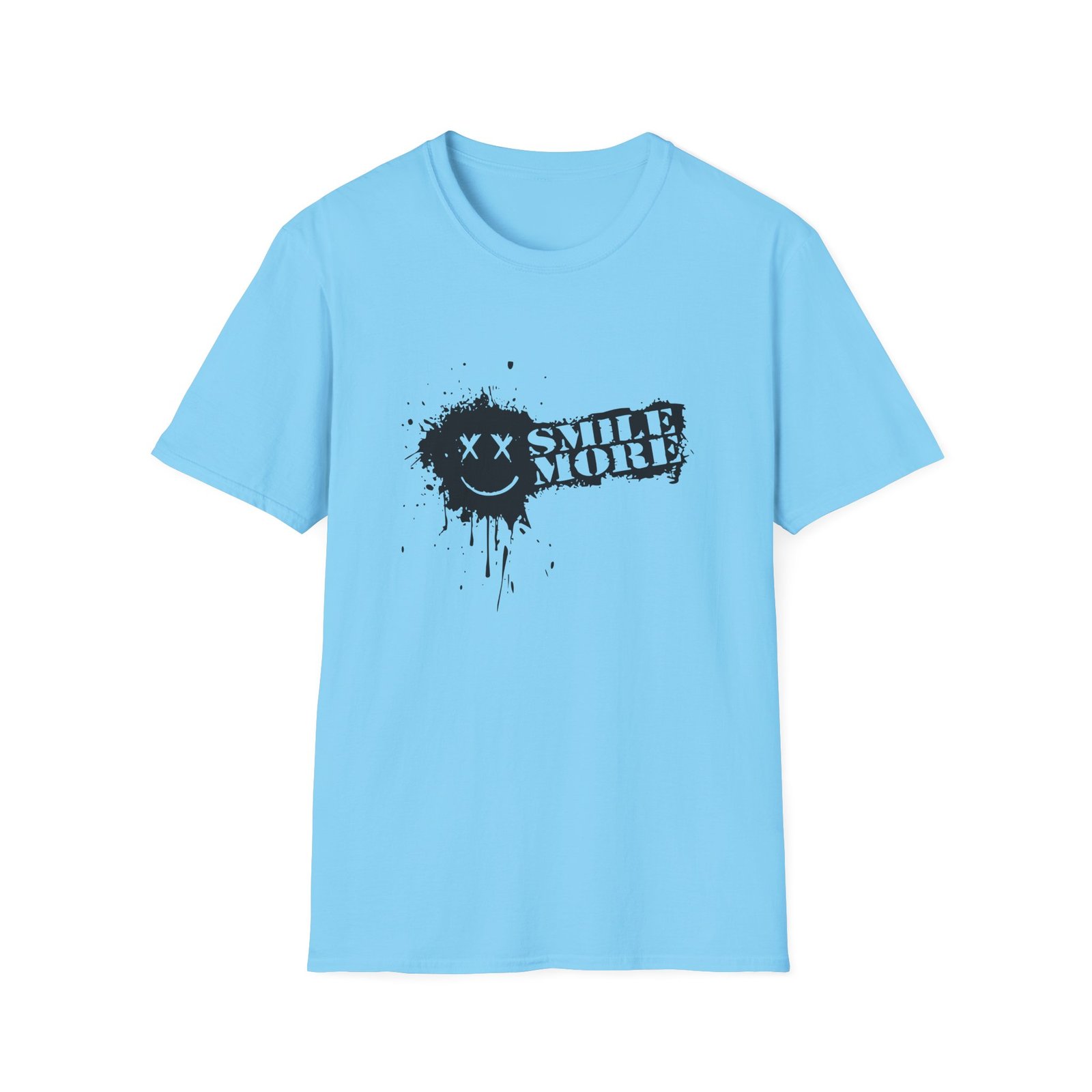 Roman Atwood Smile More Splatter Unisex Softstyle T-shirt