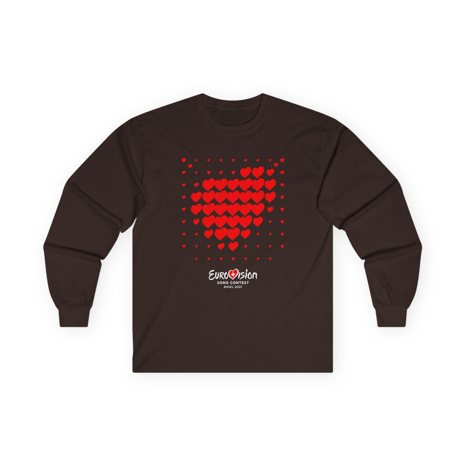 Eurovision Red Heart Unisex Ultra Cotton Long Sleeve Tee