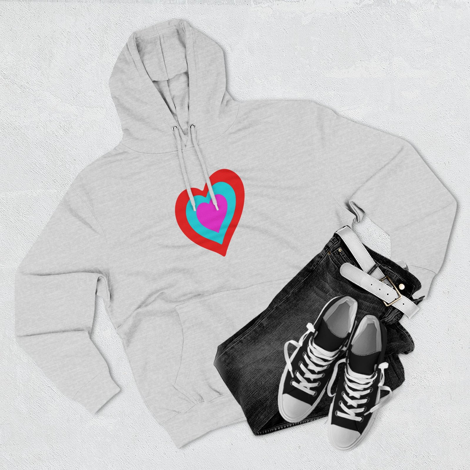 Eurovision Heart Three-panel Fleece Hoodie