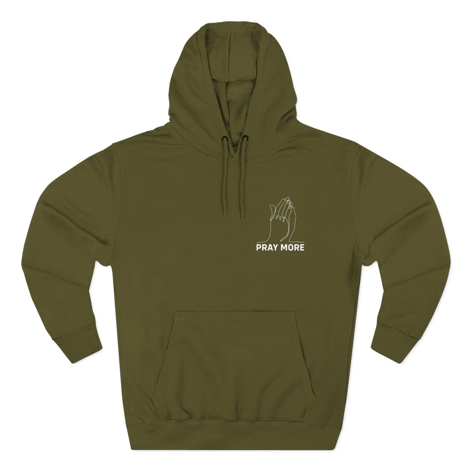 Roman Atwood Pray More Three-panel Fleece Hoodie