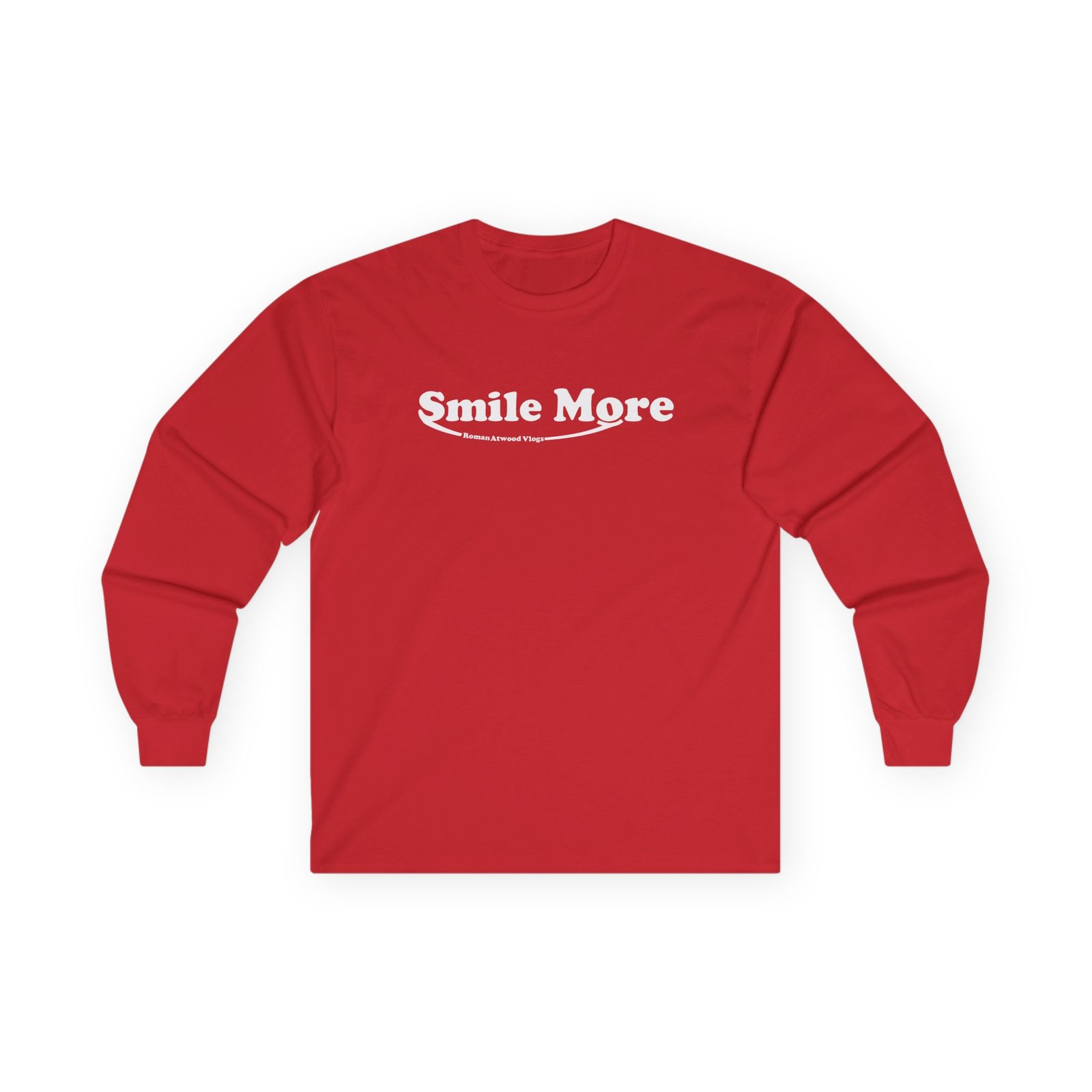 Roman Atwood Smile More Unisex Ultra Cotton Long Sleeve Tee