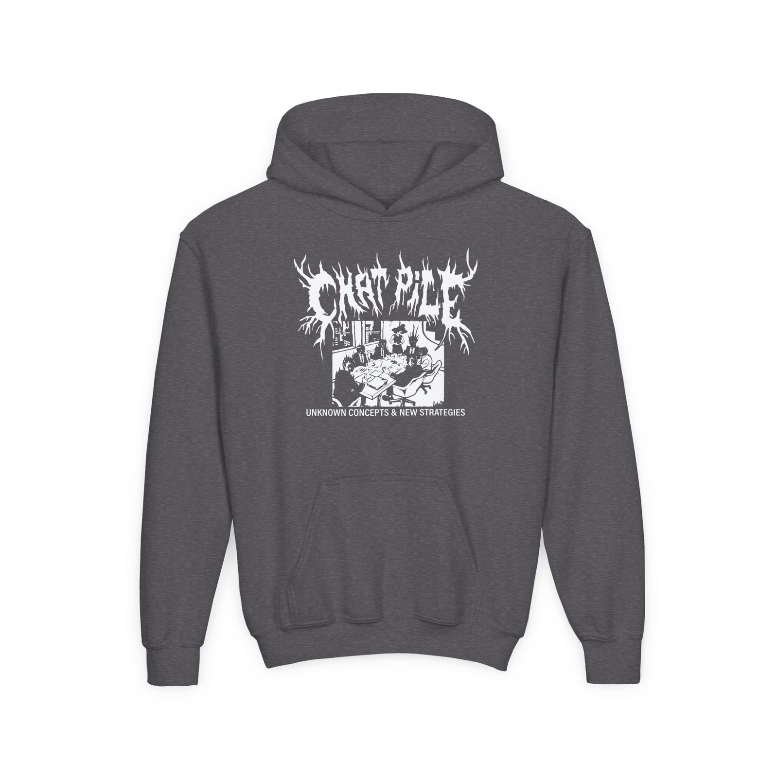 Youth Chat Pile Show Poster Los Angeles Heavy Blend Hooded Sweatshirt