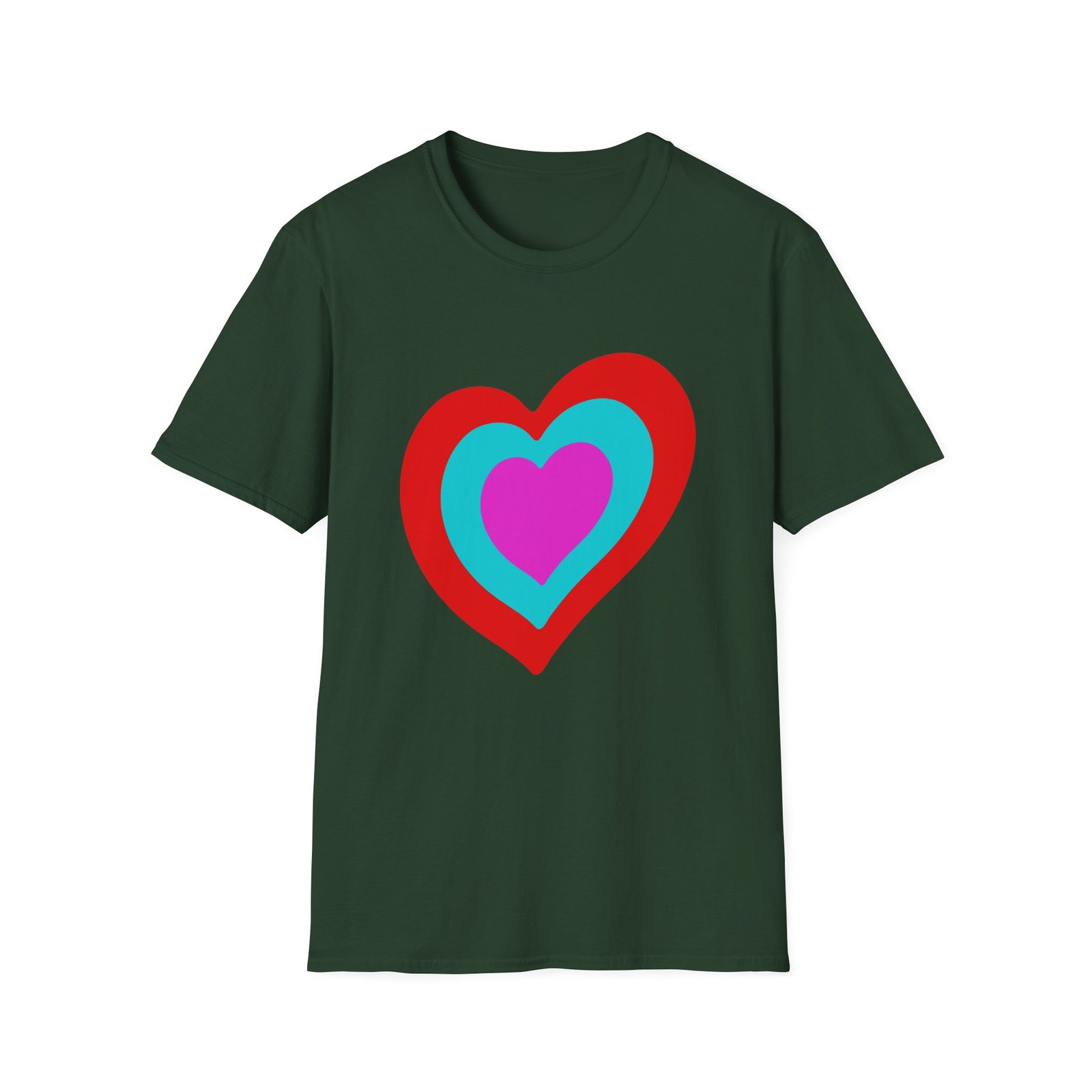 Eurovision Heart Unisex Softstyle T-shirt