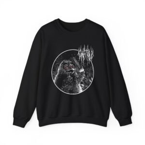 Chat Pile Grim Guy Smoking Weed Unisex Heavy Blend Crewneck Sweatshirt