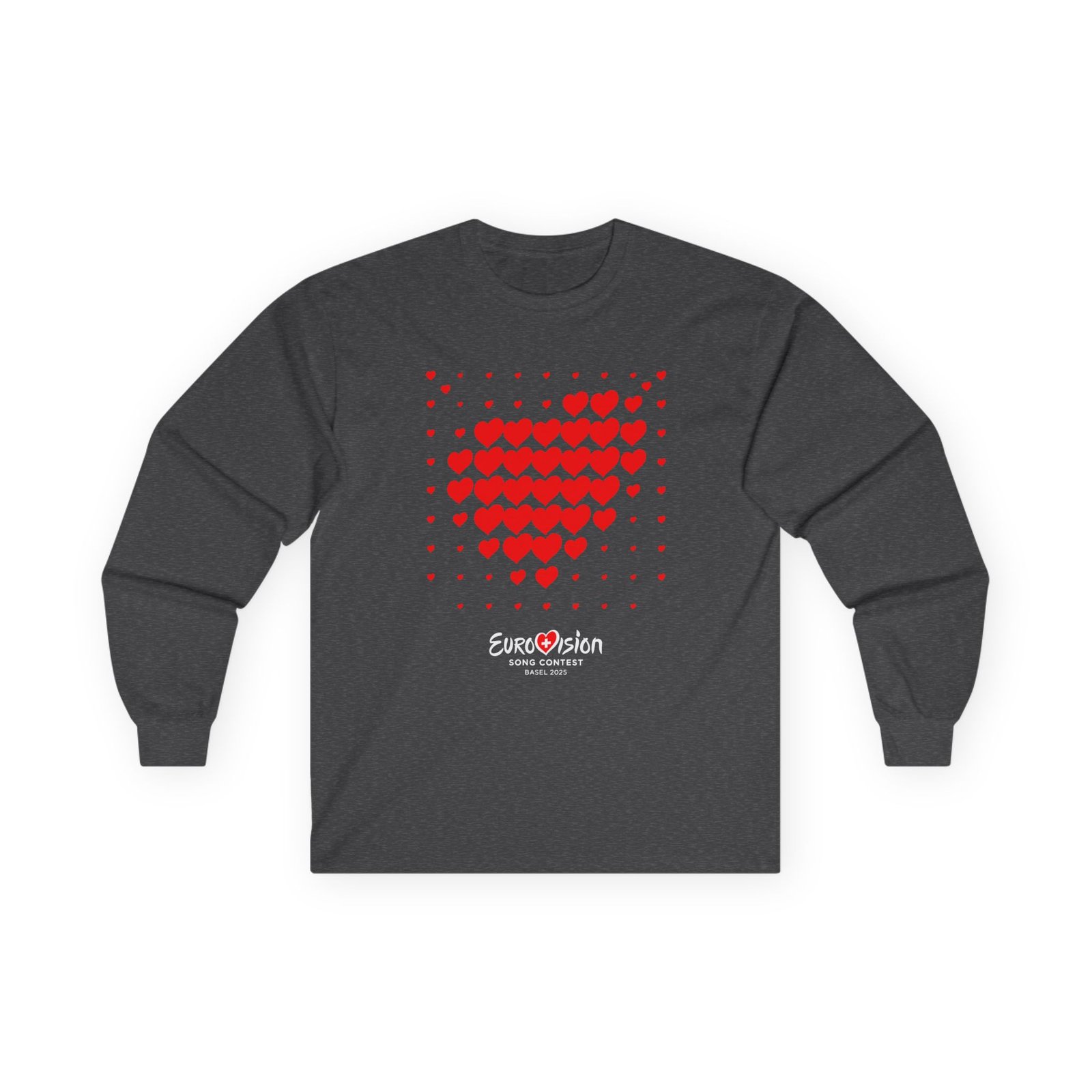 Eurovision Red Heart Unisex Ultra Cotton Long Sleeve Tee