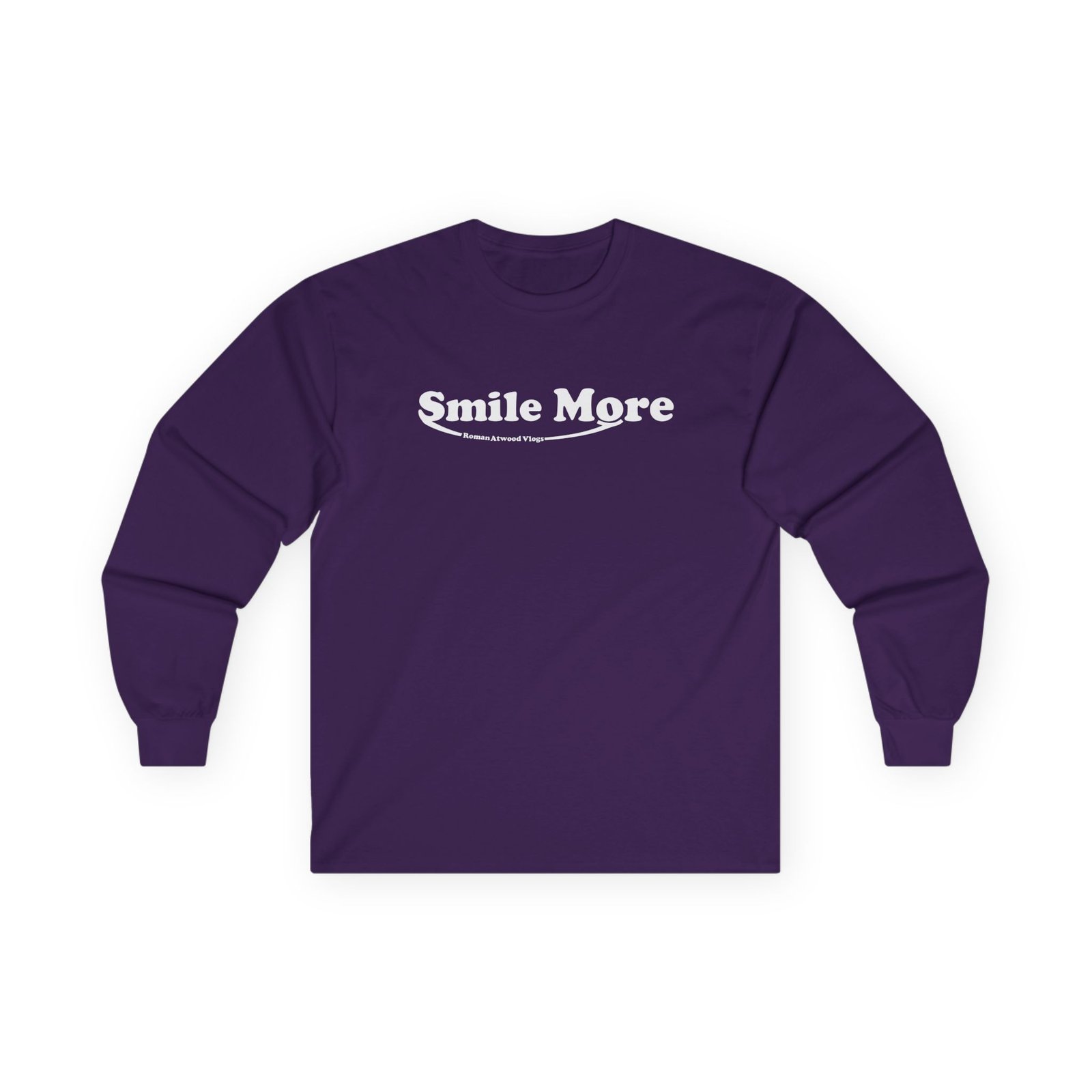 Roman Atwood Smile More Unisex Ultra Cotton Long Sleeve Tee
