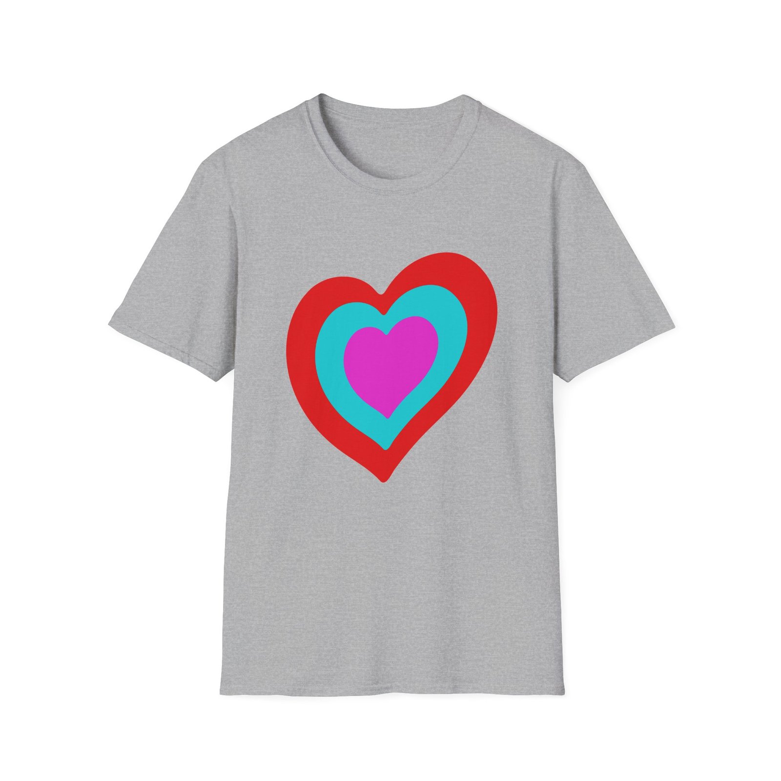 Eurovision Heart Unisex Softstyle T-shirt