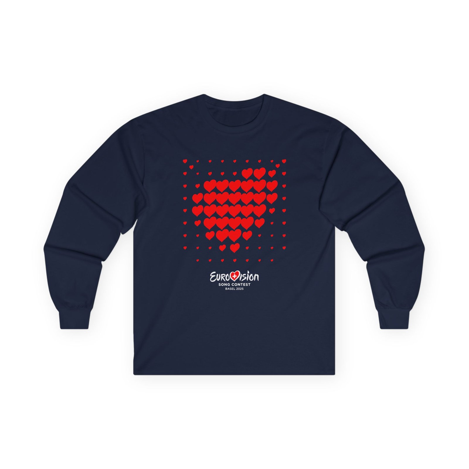 Eurovision Red Heart Unisex Ultra Cotton Long Sleeve Tee