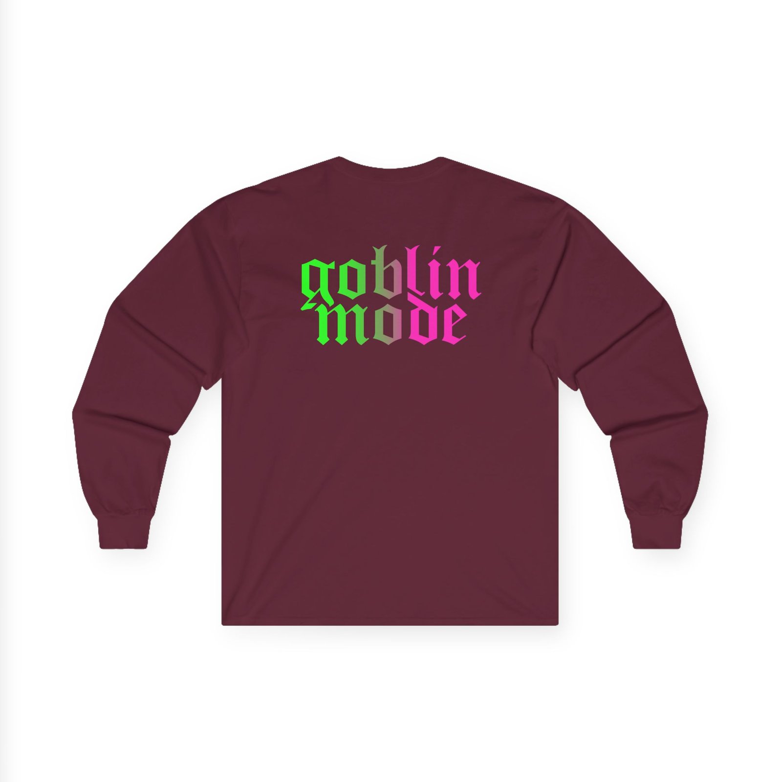 Nekrogoblikon Goblin Mode Wicked Ombre Unisex Ultra Cotton Long Sleeve Tee