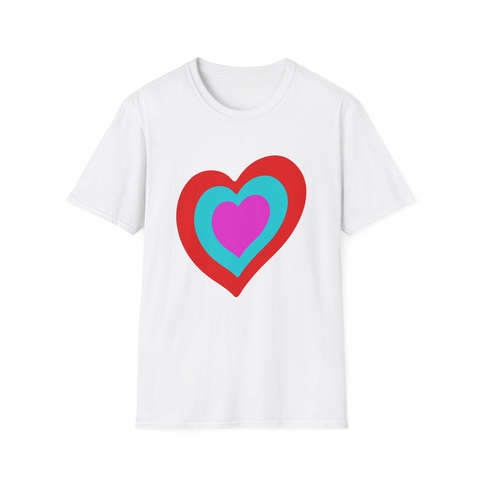 Eurovision Heart Unisex Softstyle T-shirt