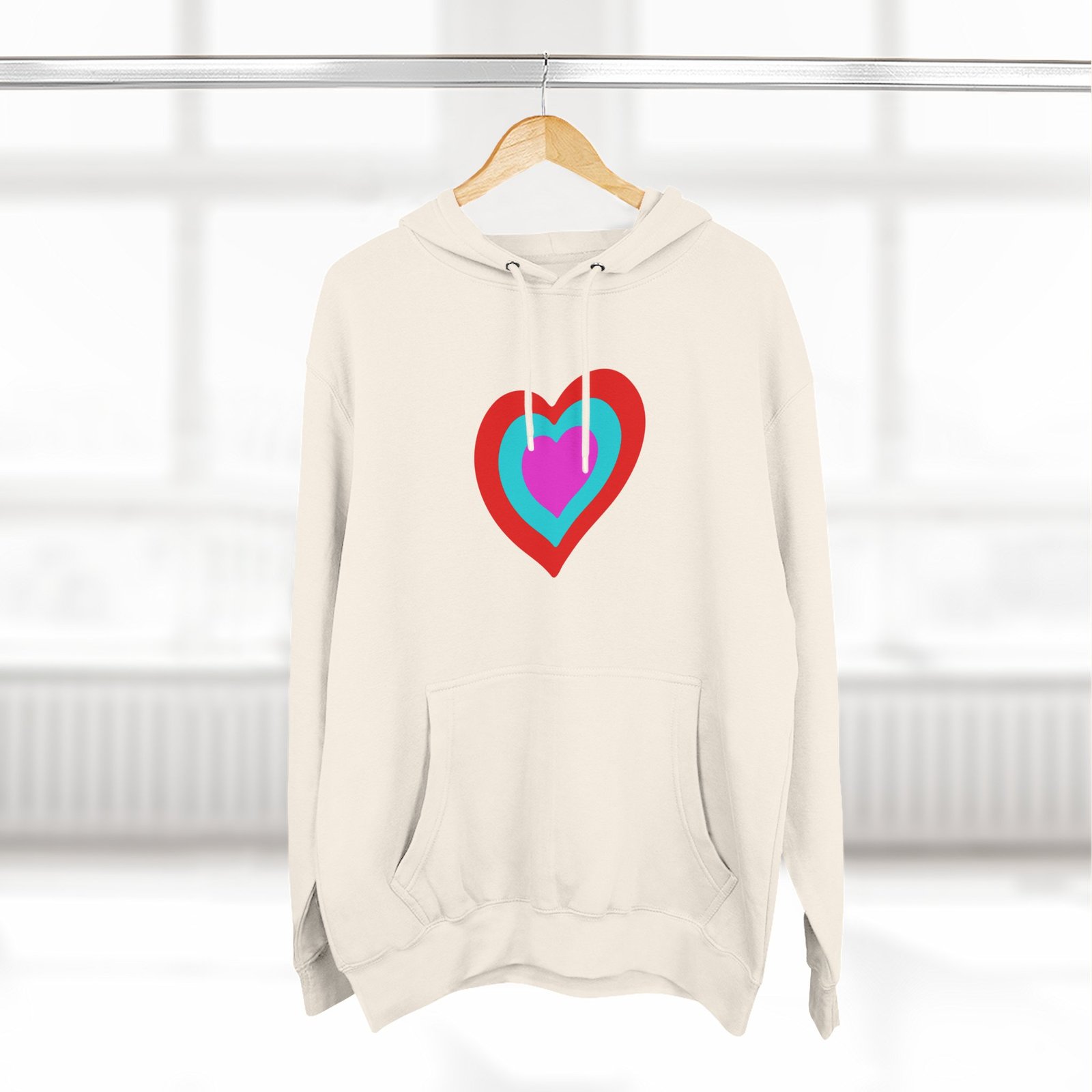 Eurovision Heart Three-panel Fleece Hoodie