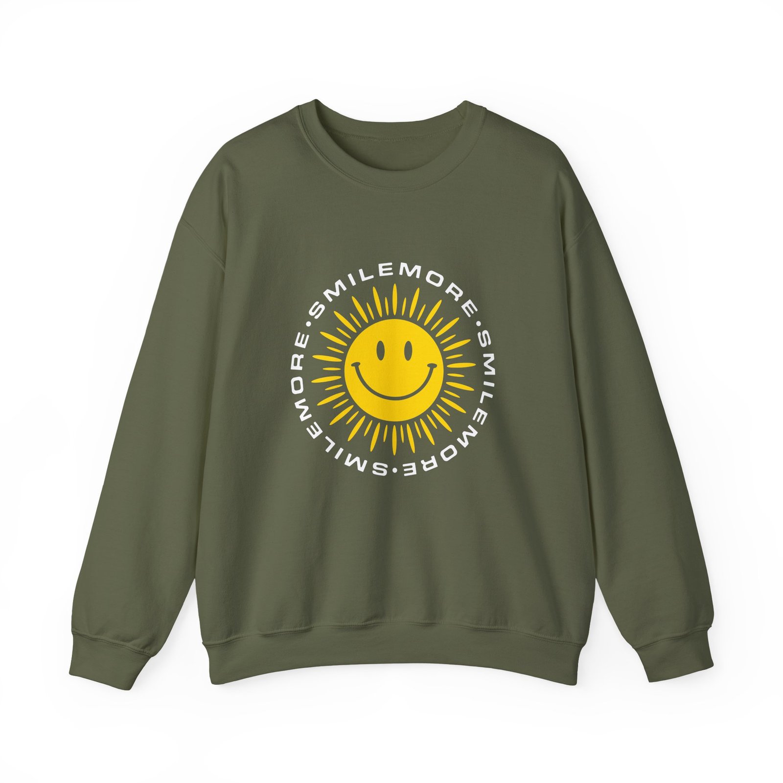 Roman Atwood Smile More Unisex Heavy Blend Crewneck Sweatshirt