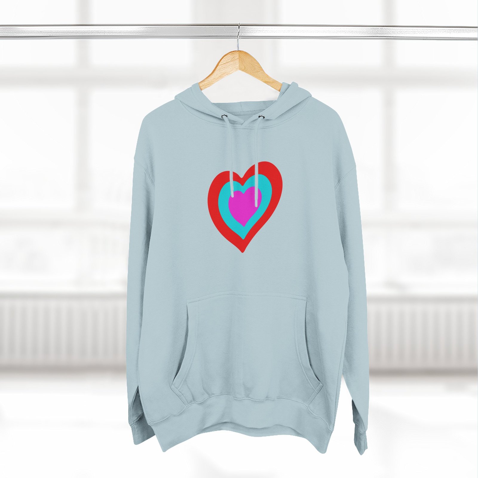 Eurovision Heart Three-panel Fleece Hoodie