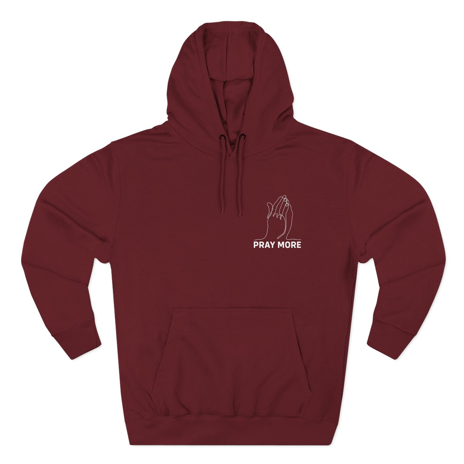 Roman Atwood Pray More Three-panel Fleece Hoodie