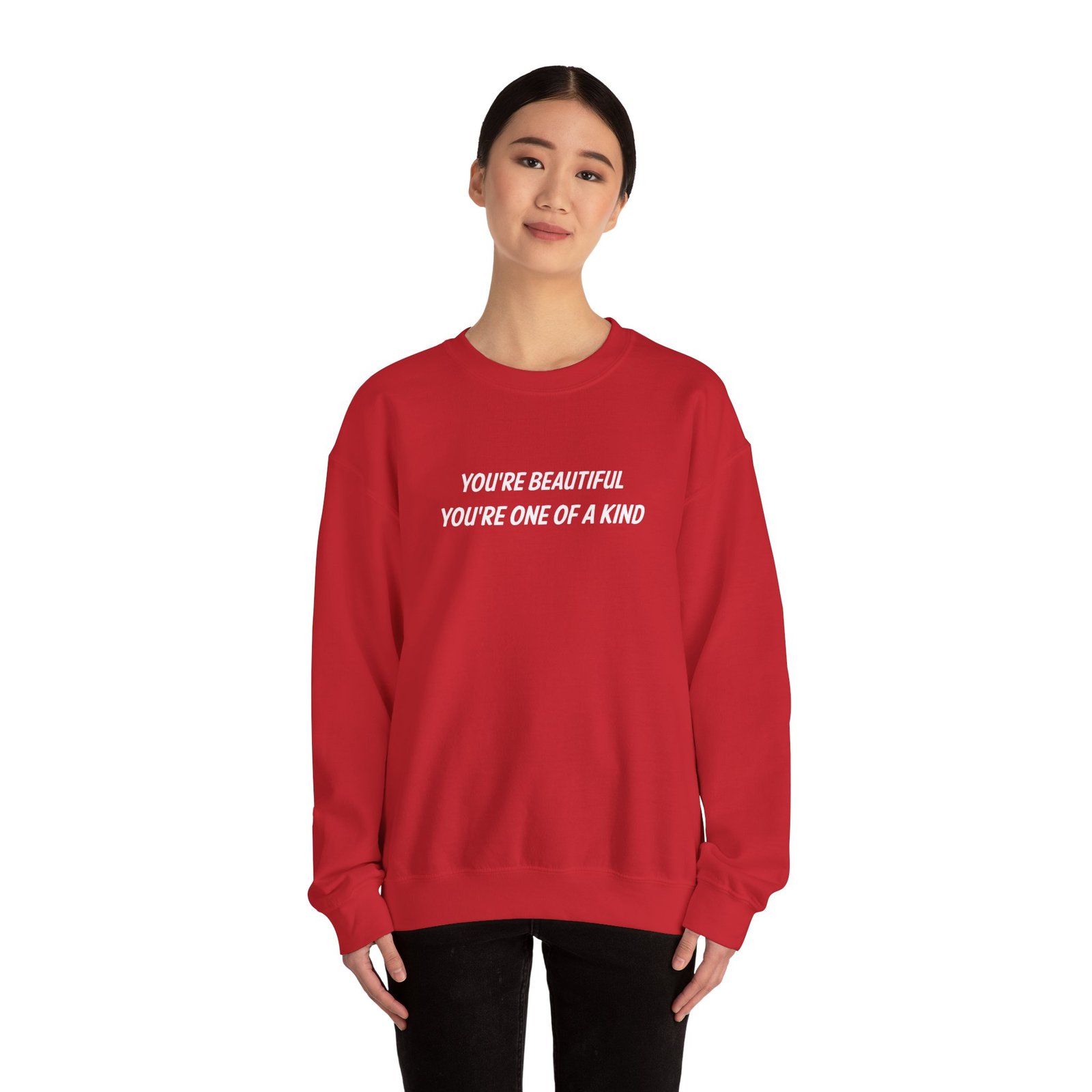 Roman Atwood You're Beautiful, You're One of a Kind Unisex Heavy Blend Crewneck Sweatshirt