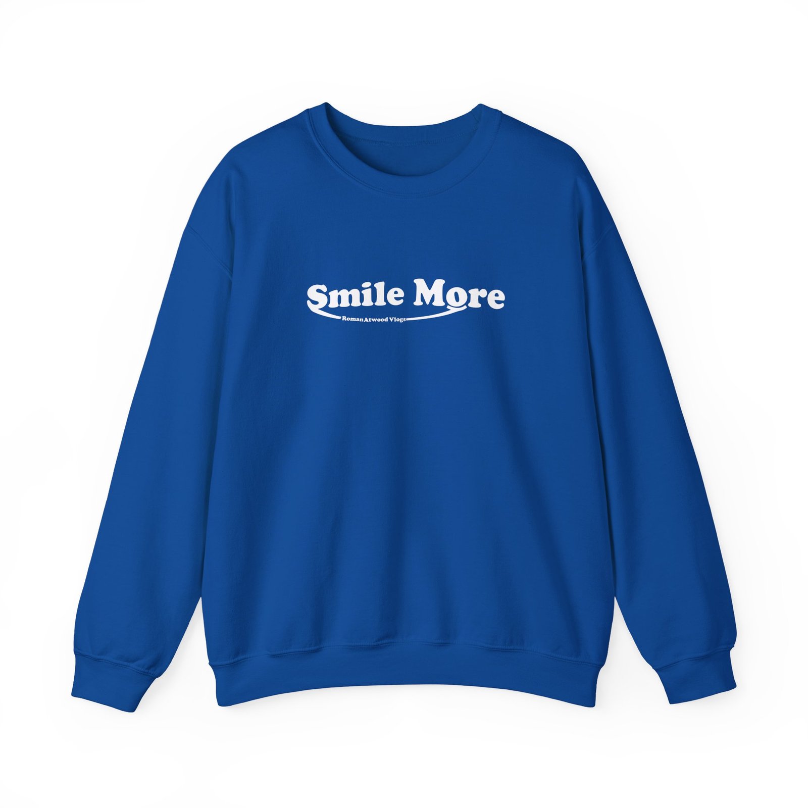 Roman Atwood Smile More Unisex Heavy Blend Crewneck Sweatshirt