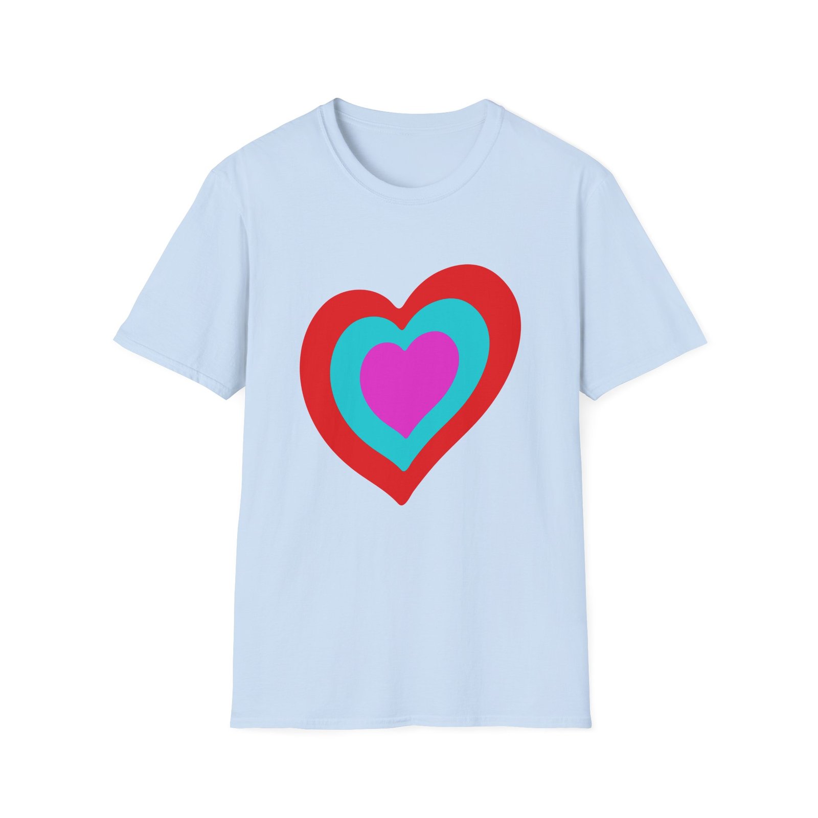 Eurovision Heart Unisex Softstyle T-shirt