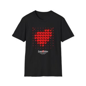 Eurovision Red Heart Unisex Softstyle T-shirt