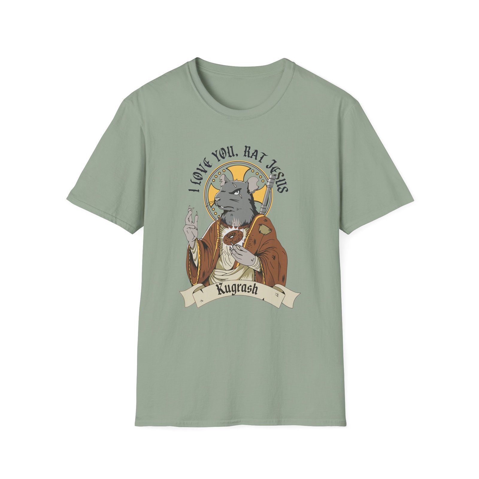 Dropout Rat Jesus Unisex Softstyle T-Shirt