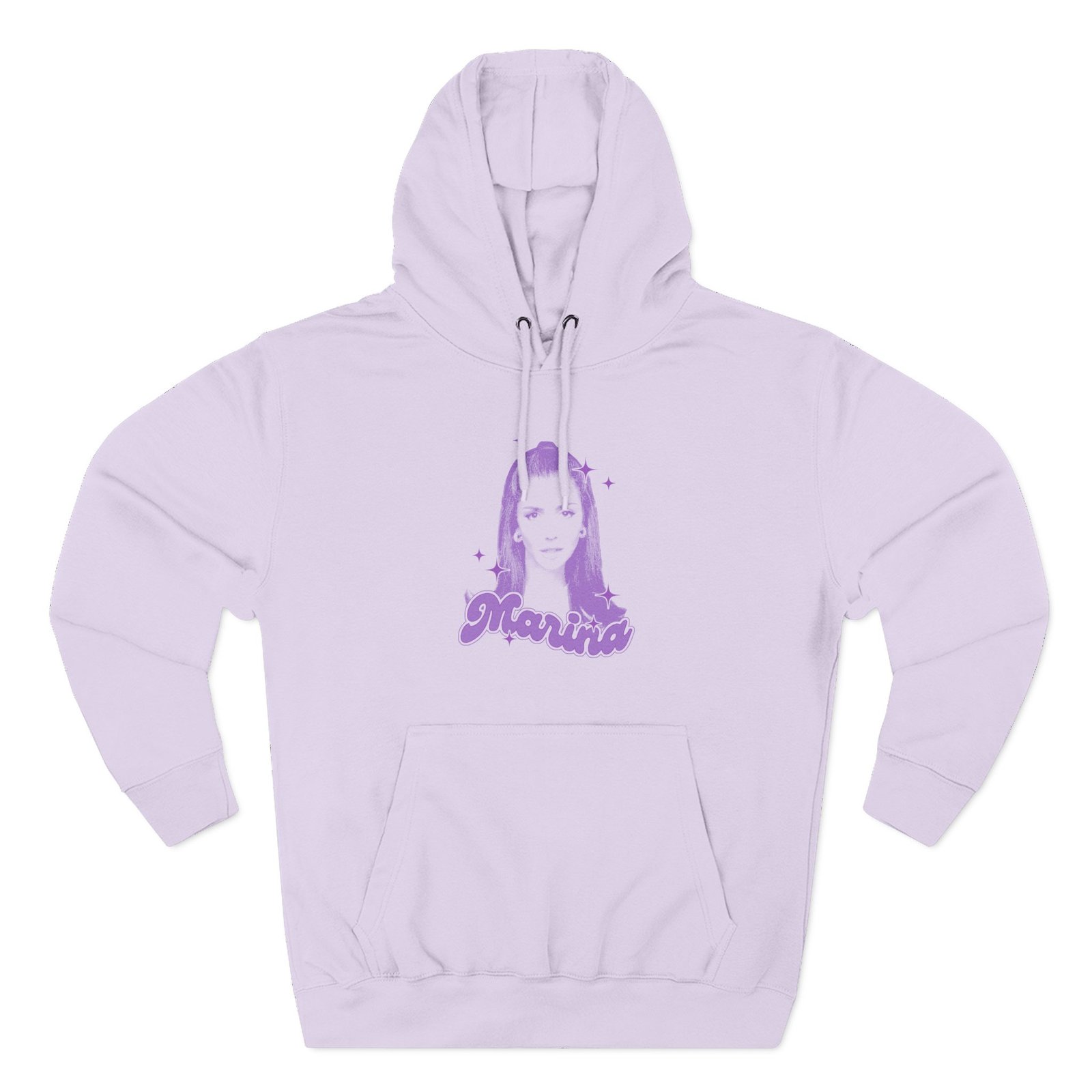 Marina Sparkles Three-Panel Fleece Hoodie
