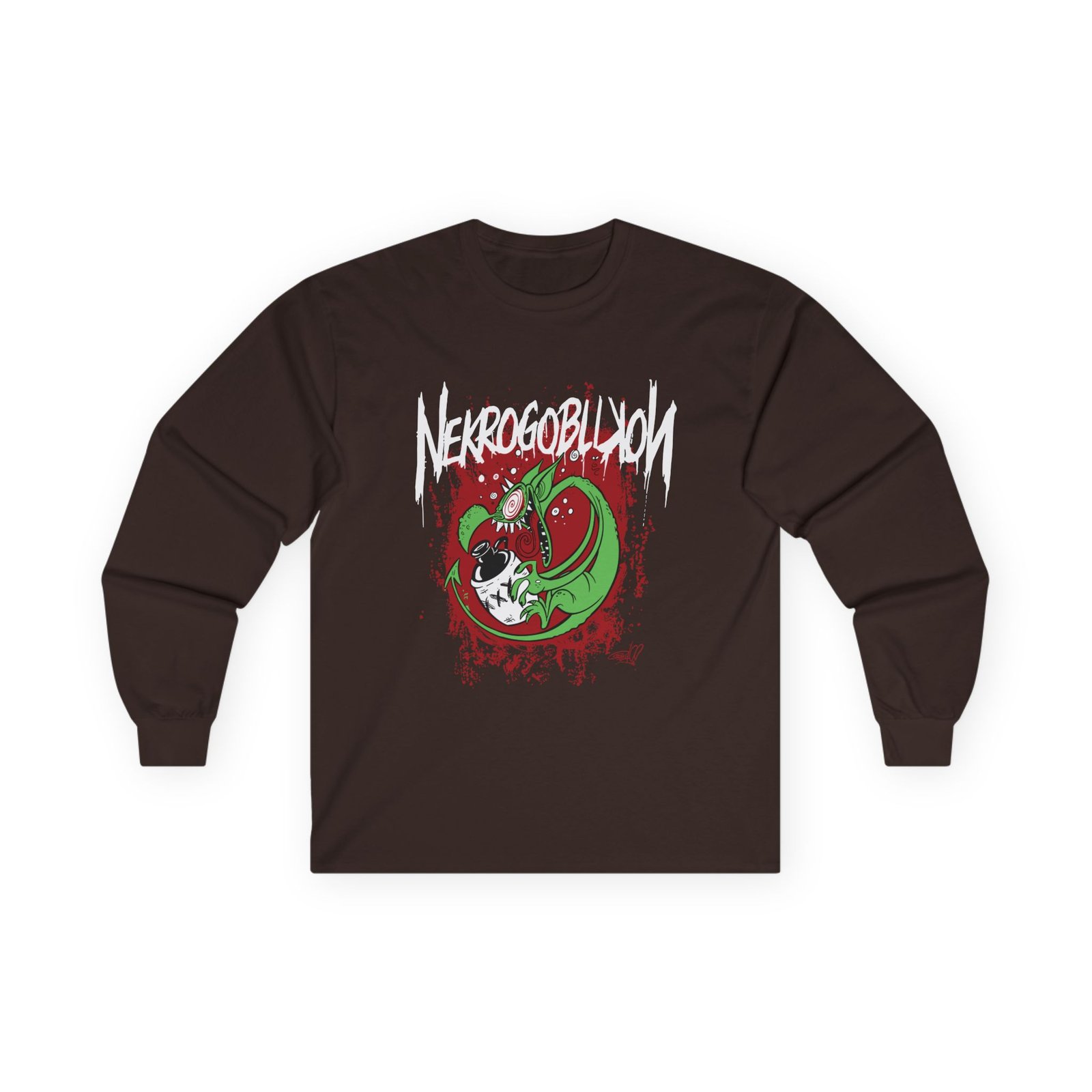 Nekrogoblikon Drunk Goblin Unisex Ultra Cotton Long Sleeve Tee