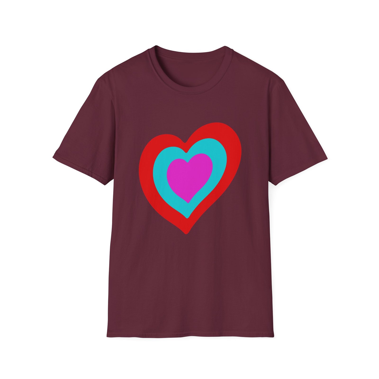 Eurovision Heart Unisex Softstyle T-shirt