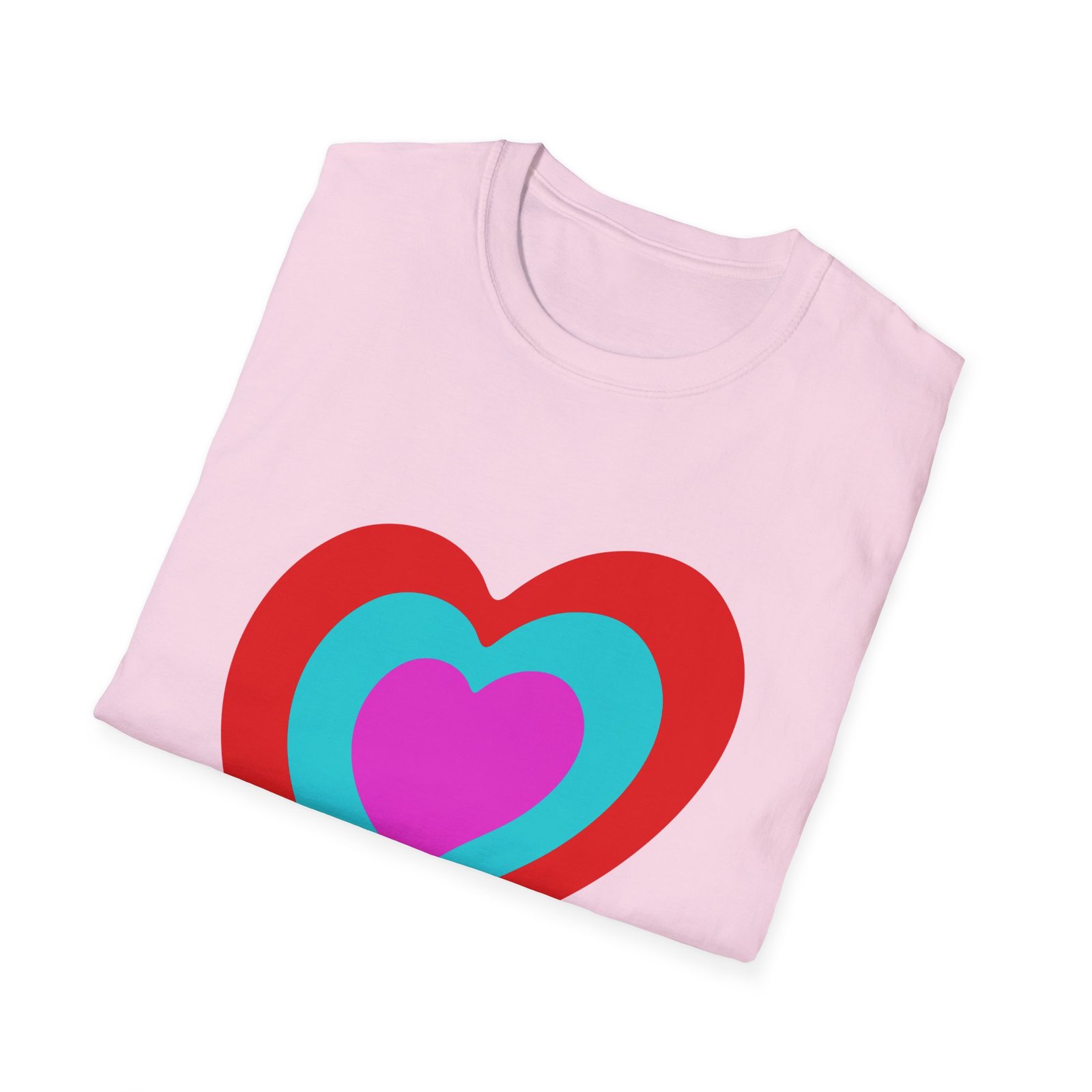 Eurovision Heart Unisex Softstyle T-shirt