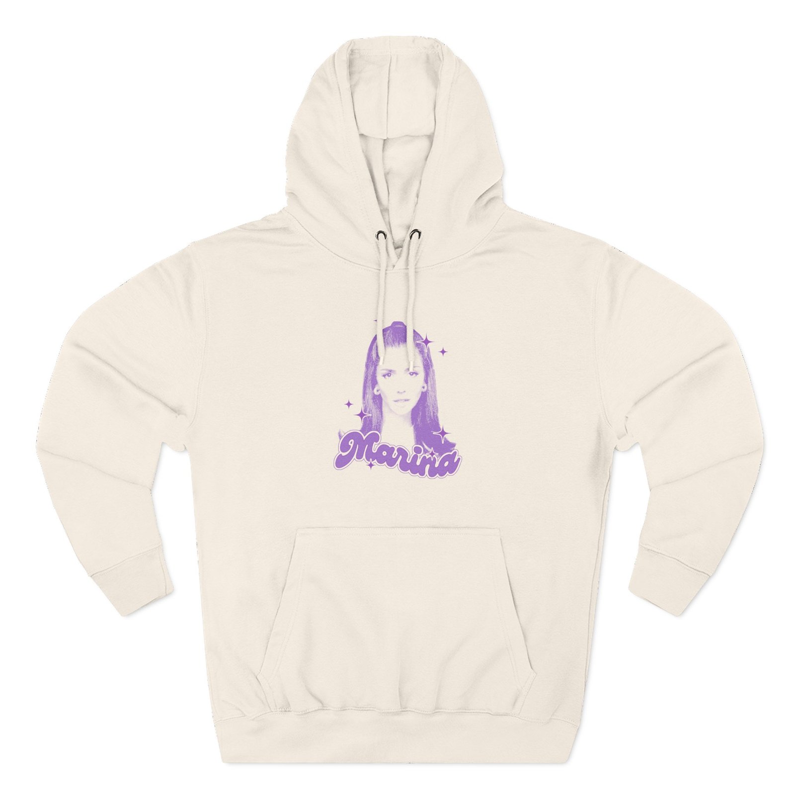 Marina Sparkles Three-Panel Fleece Hoodie