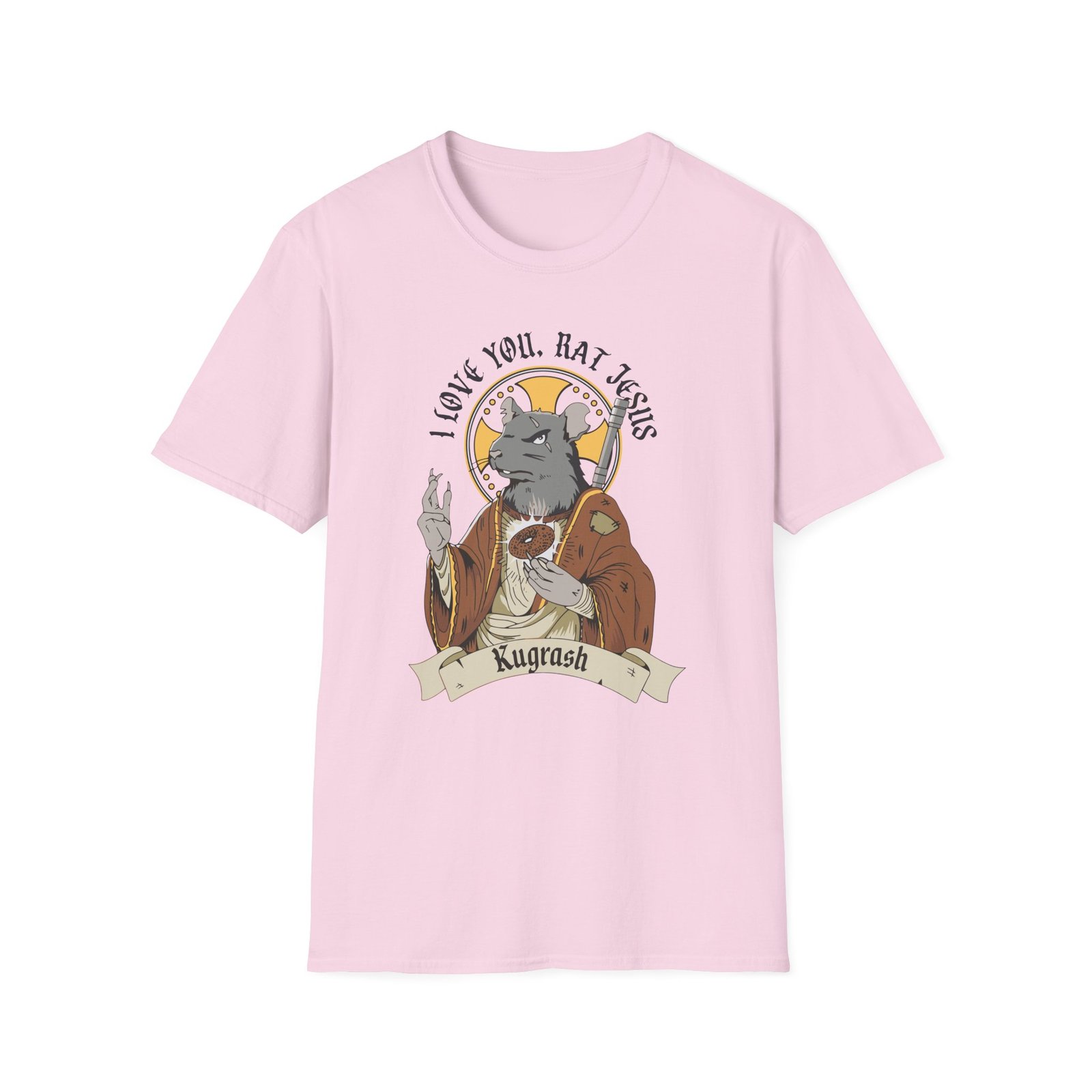Dropout Rat Jesus Unisex Softstyle T-Shirt