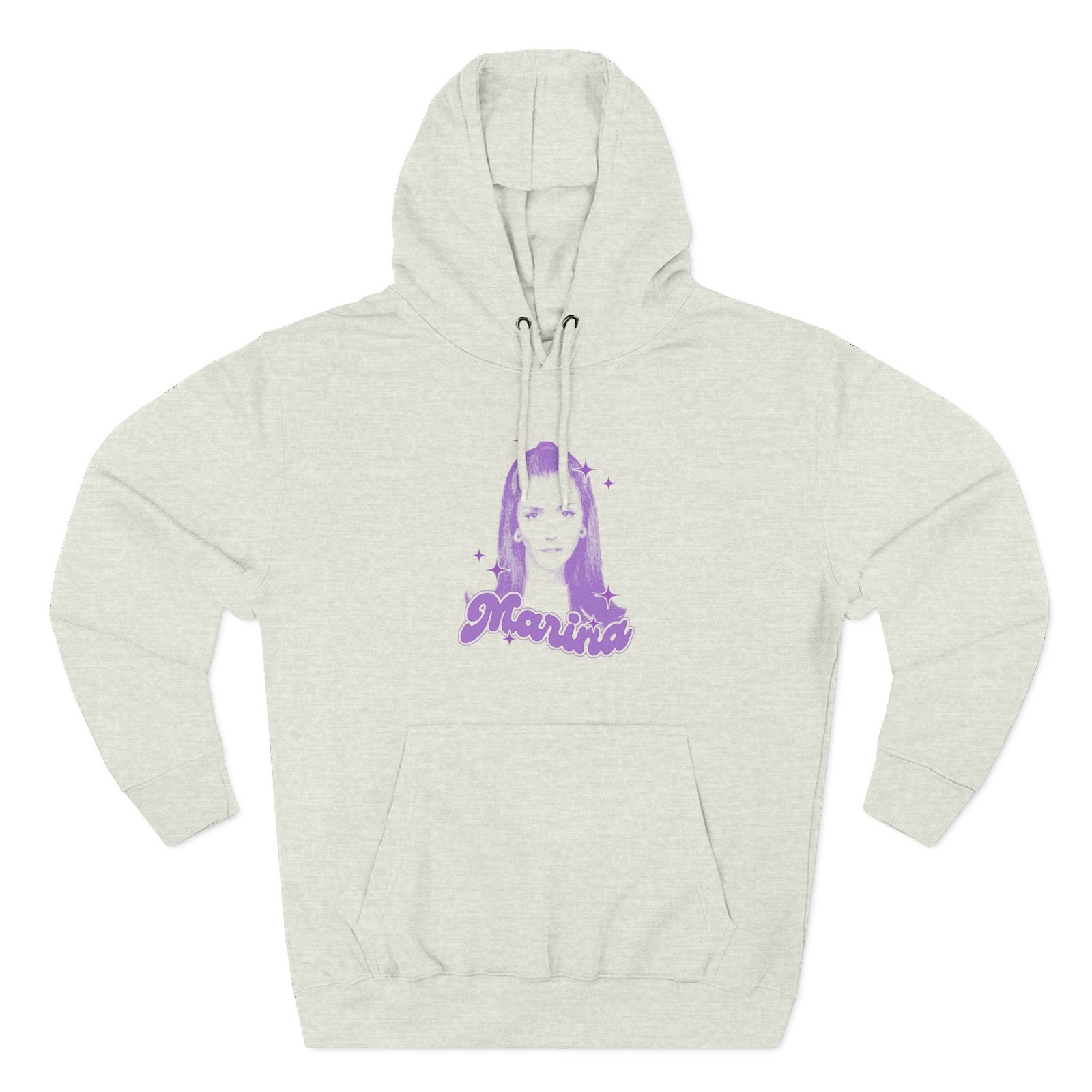 Marina Sparkles Three-Panel Fleece Hoodie