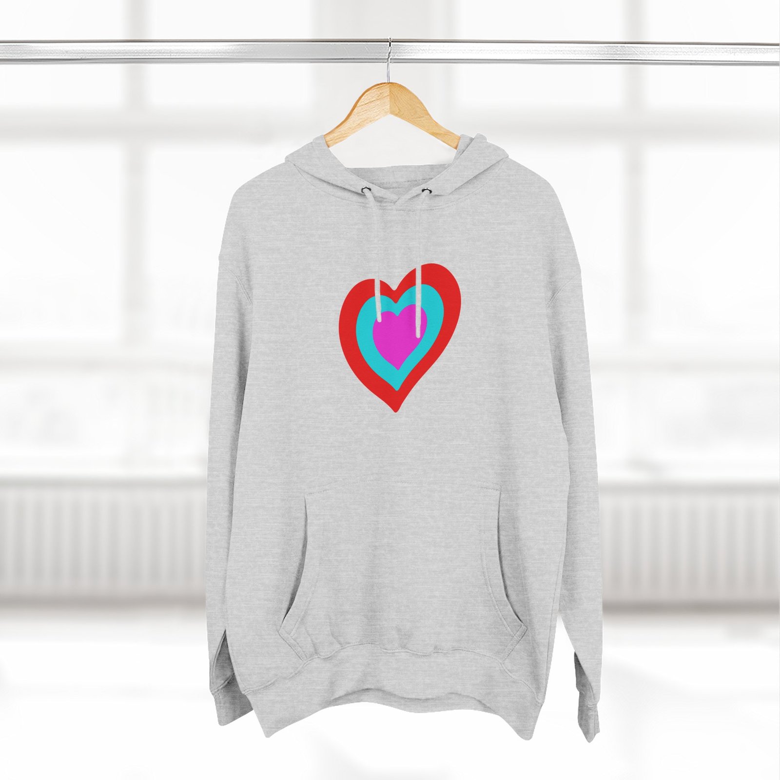 Eurovision Heart Three-panel Fleece Hoodie