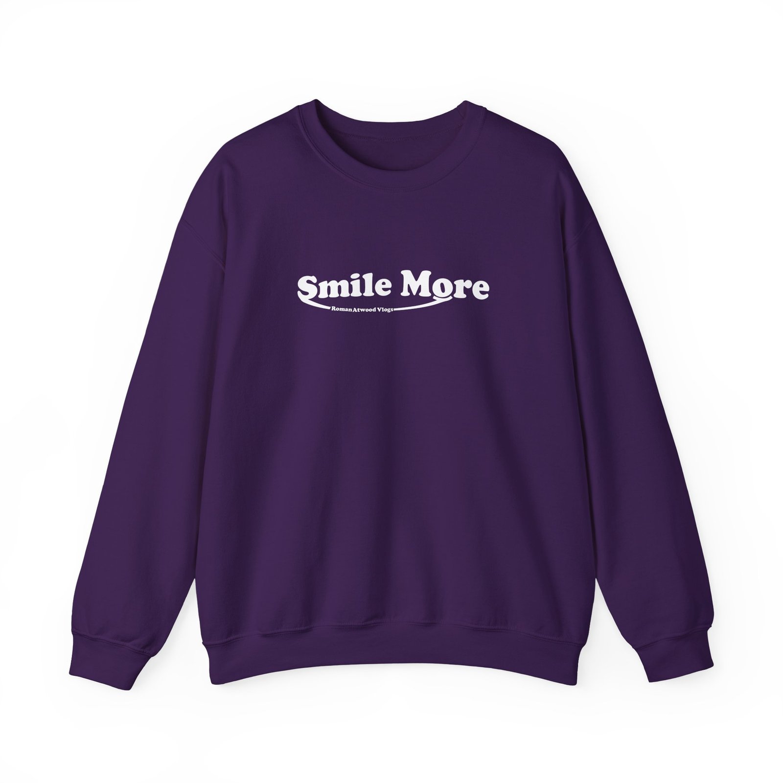 Roman Atwood Smile More Unisex Heavy Blend Crewneck Sweatshirt