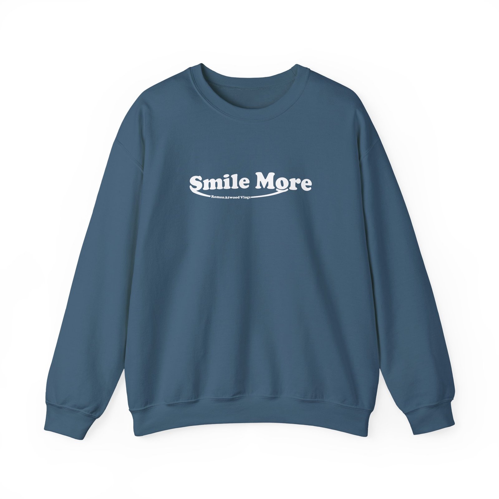 Roman Atwood Smile More Unisex Heavy Blend Crewneck Sweatshirt