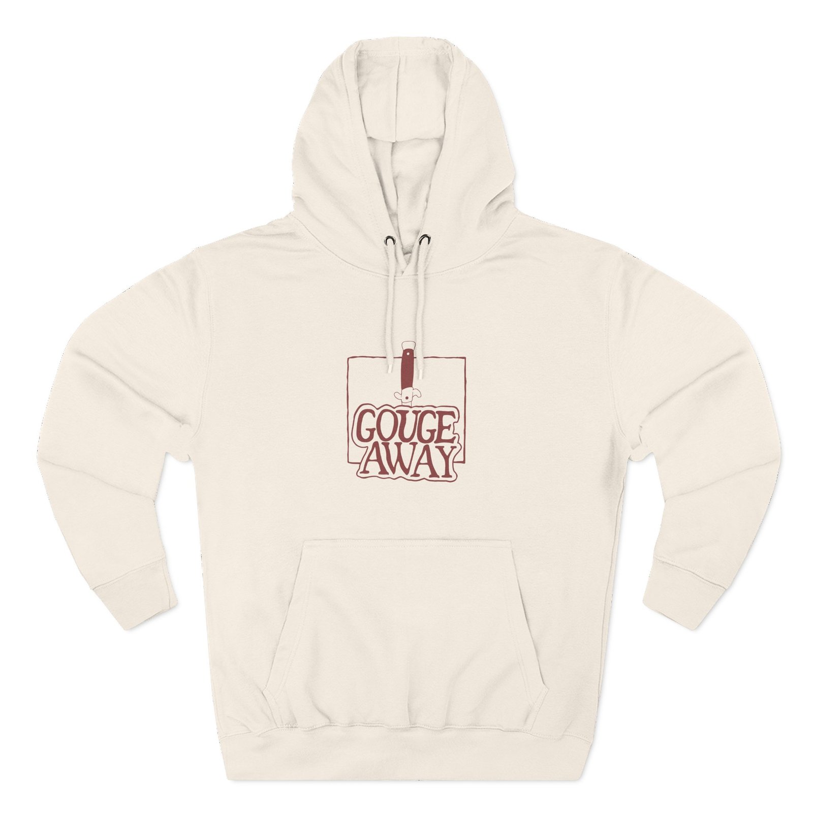 Gouge Away Knife Three-panel Fleece Hoodie