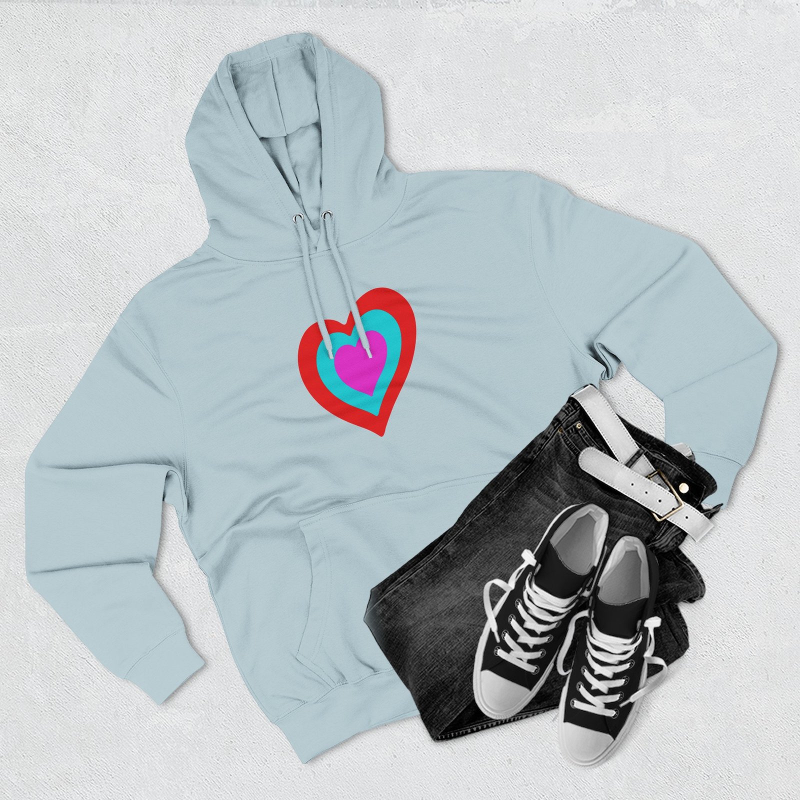 Eurovision Heart Three-panel Fleece Hoodie