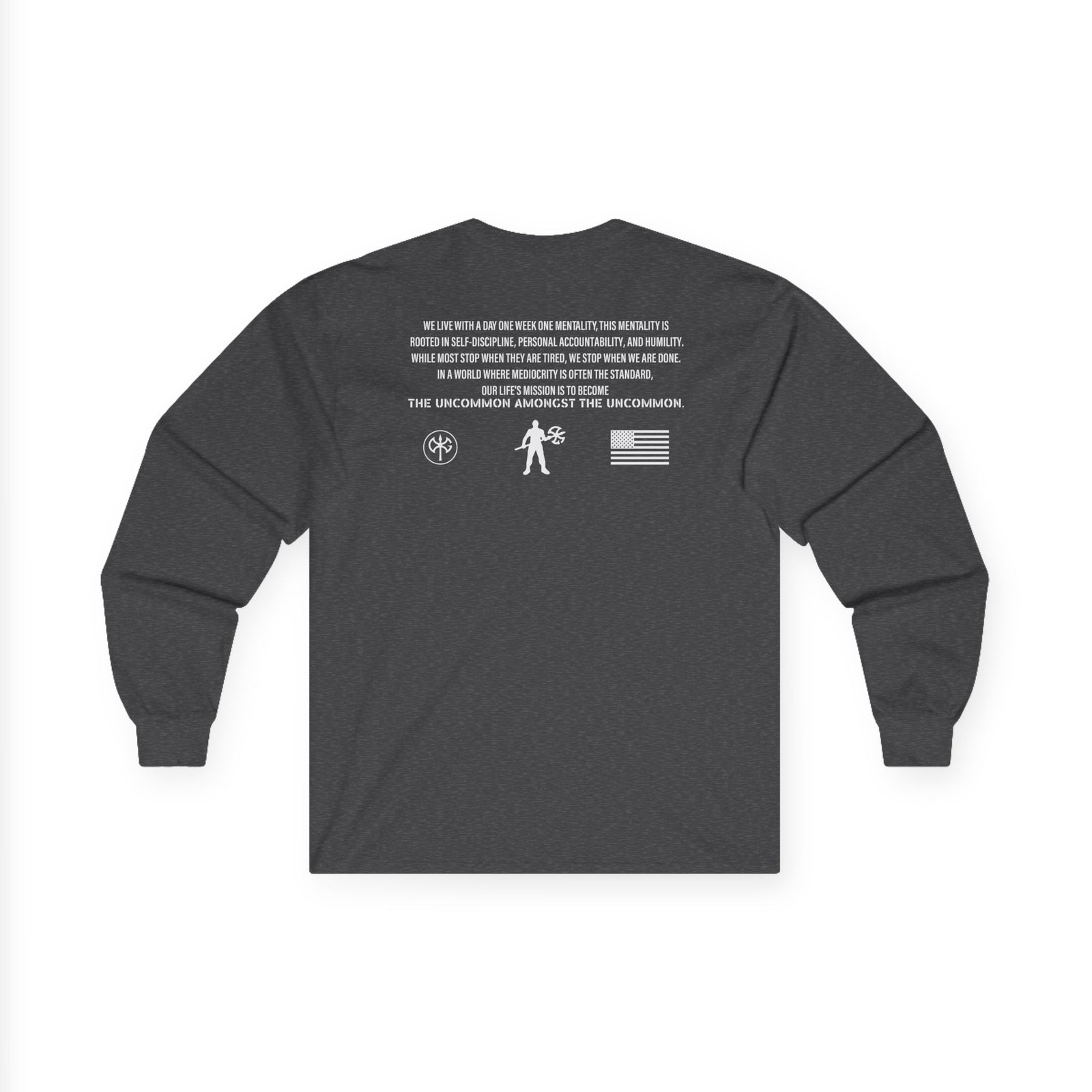 David Goggins Ethos Slogan Unisex Ultra Cotton Long Sleeve Tee