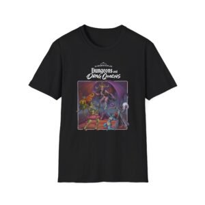 Dropout Dungeons and Drag Queens Unisex Softstyle T-Shirt