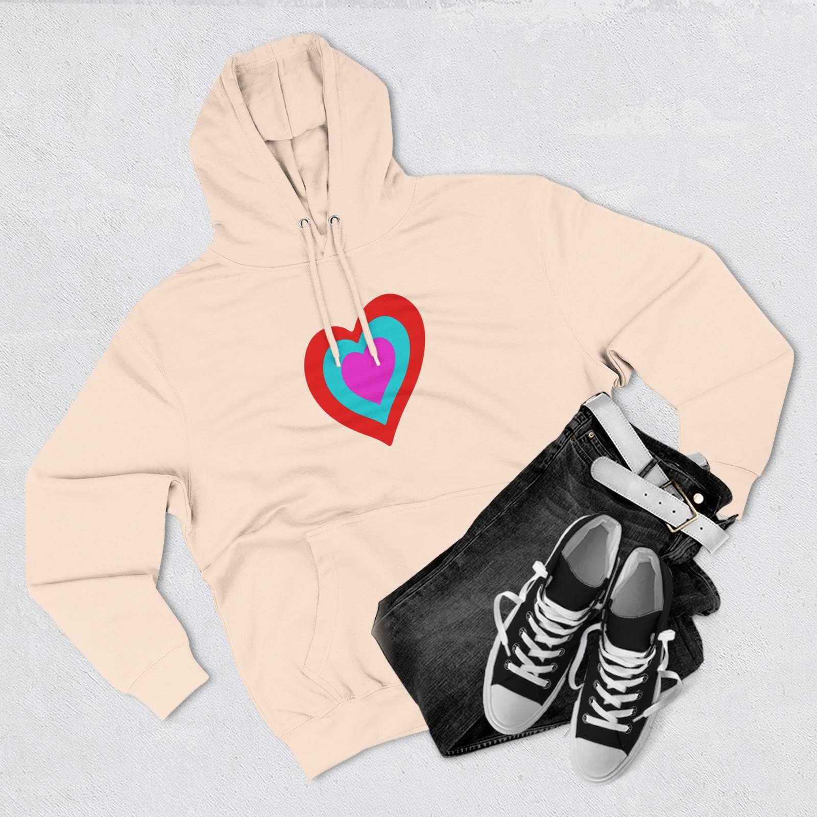 Eurovision Heart Three-panel Fleece Hoodie