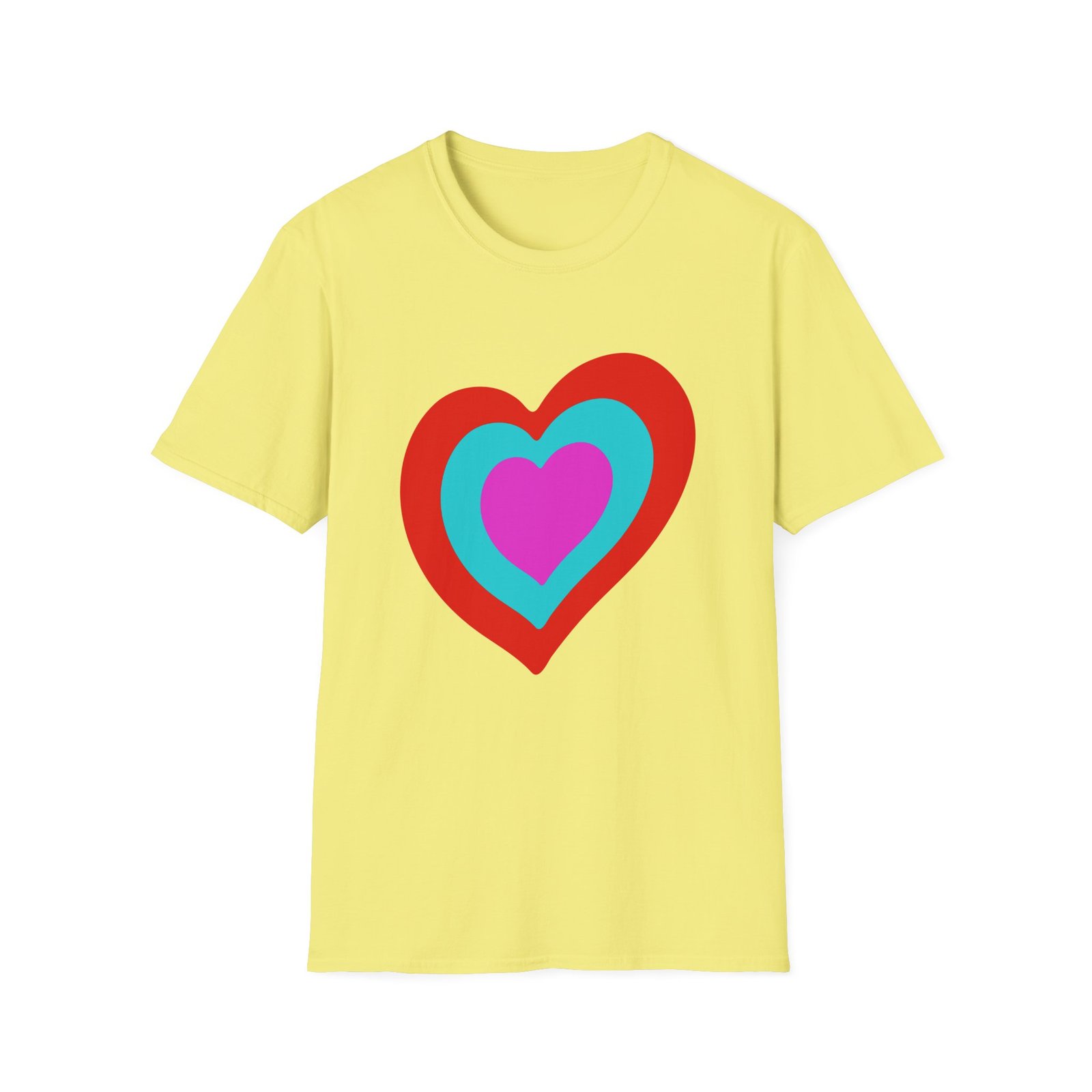 Eurovision Heart Unisex Softstyle T-shirt