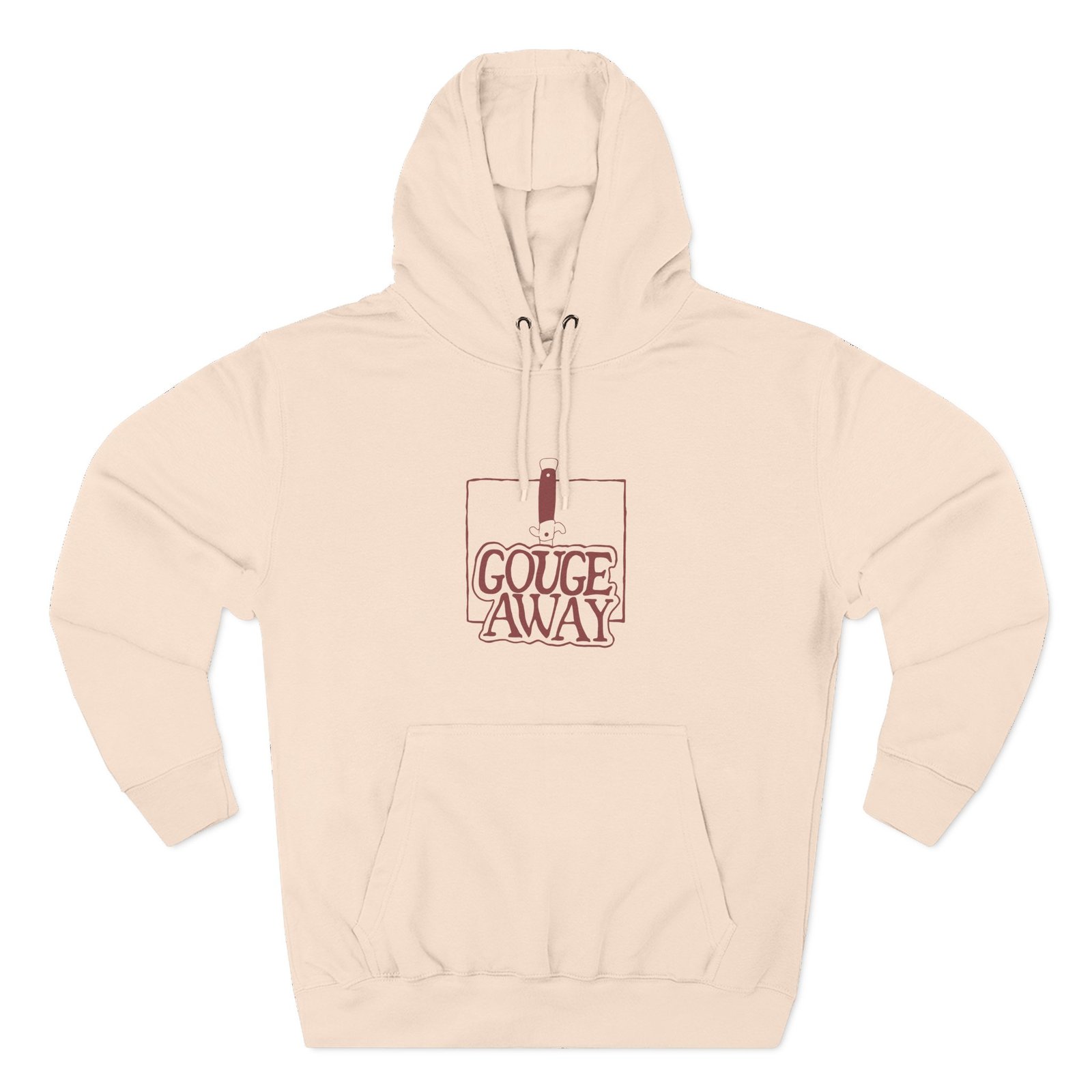 Gouge Away Knife Three-panel Fleece Hoodie