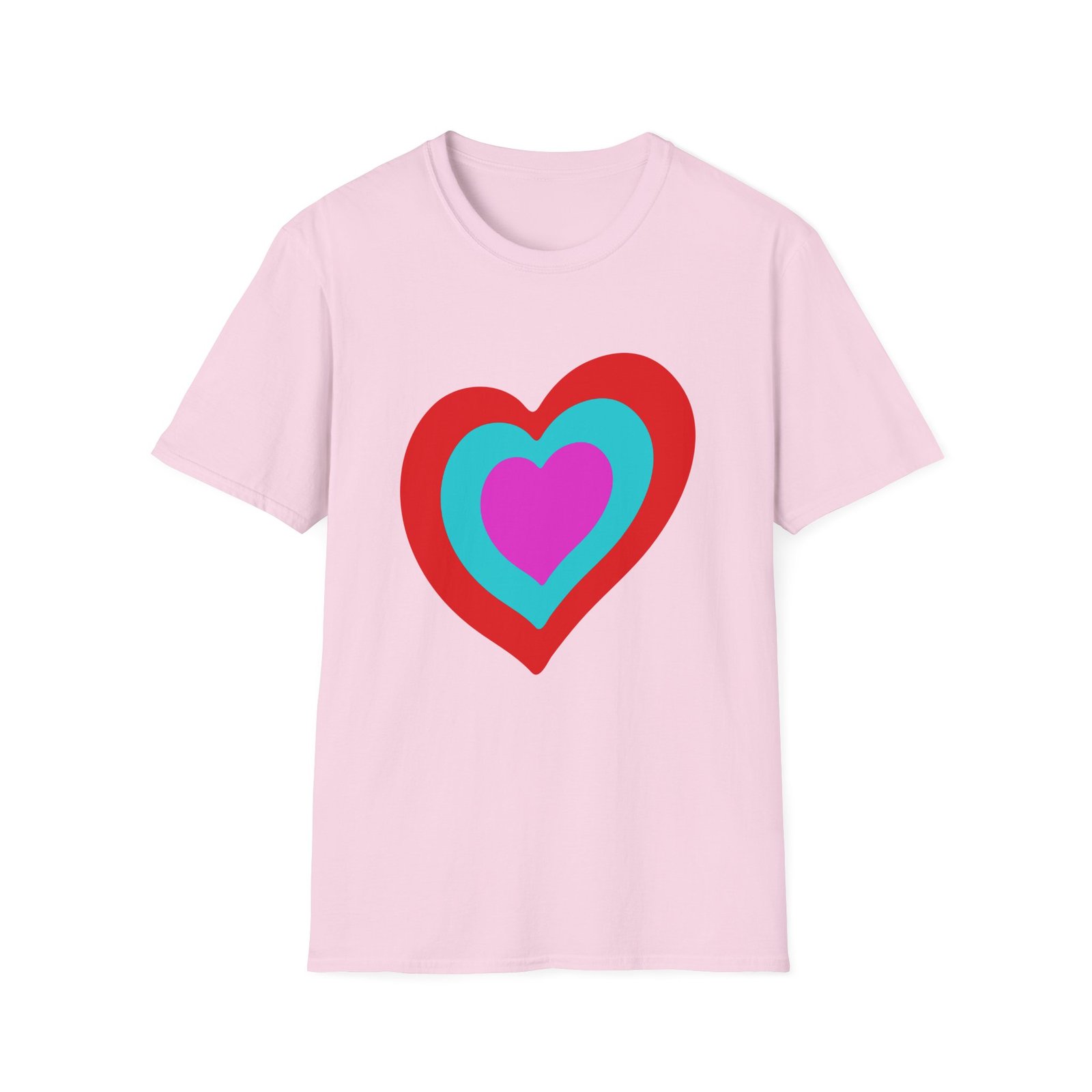 Eurovision Heart Unisex Softstyle T-shirt